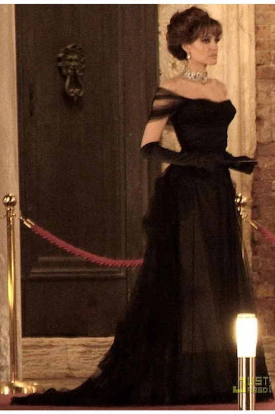 Elegant Black Off Shoulder Birthday Party Dress J3825 - Perfect for Prom, Evening Gala & Special Occasions