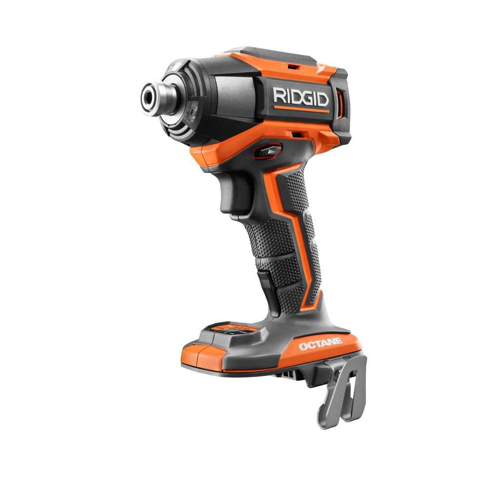RIDGID 18V OCTANE Brushless Cordless Combo Kit with Hammer Drill, Impact Driver, 2 x 3.0Ah Batteries & Charger - Professional Power Tool Set for Construction, Woodworking & DIY Home Projects