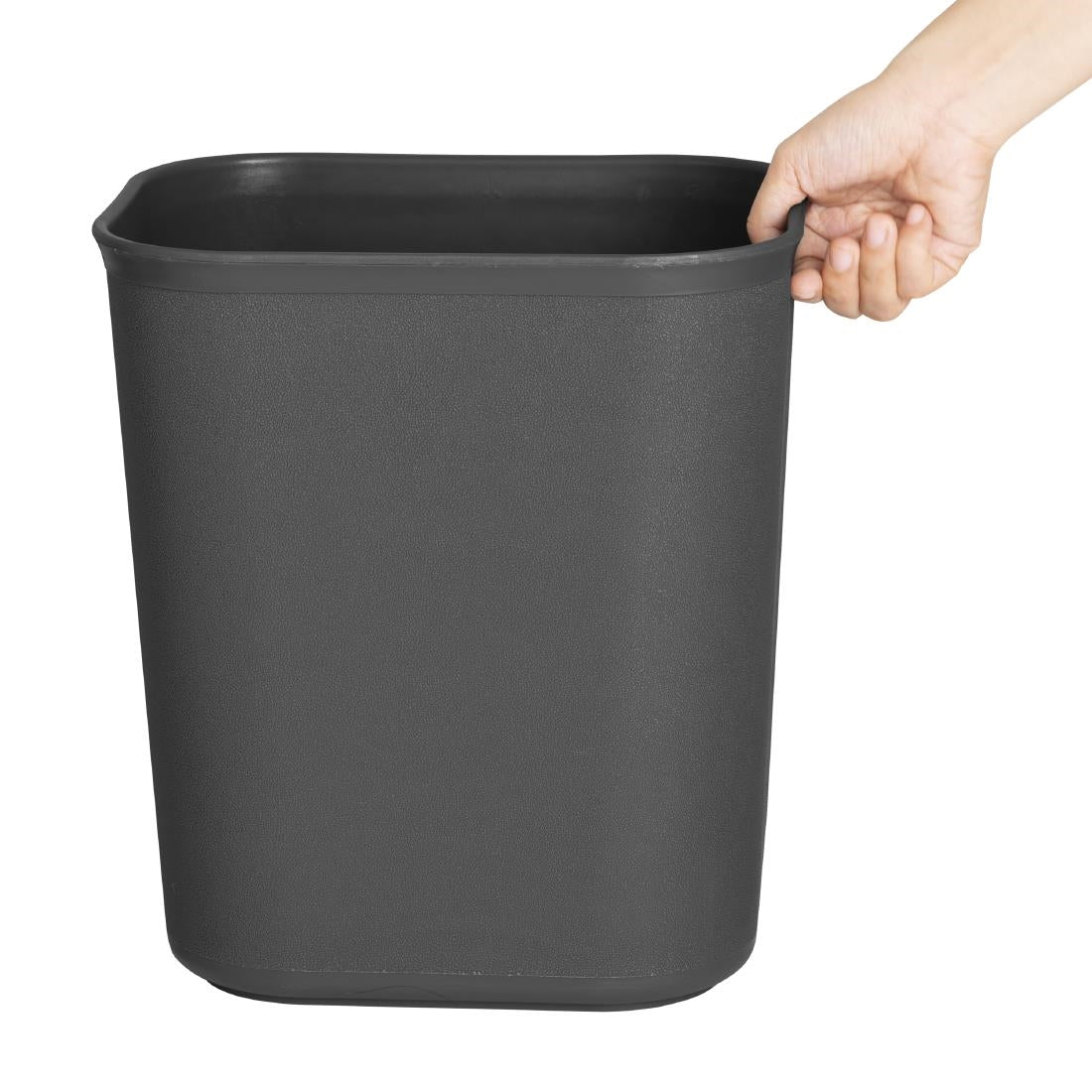 14L Black Bolero Hotel & Office Trash Bin - Perfect for Waste Disposal in Hotels, Offices, and Workspaces