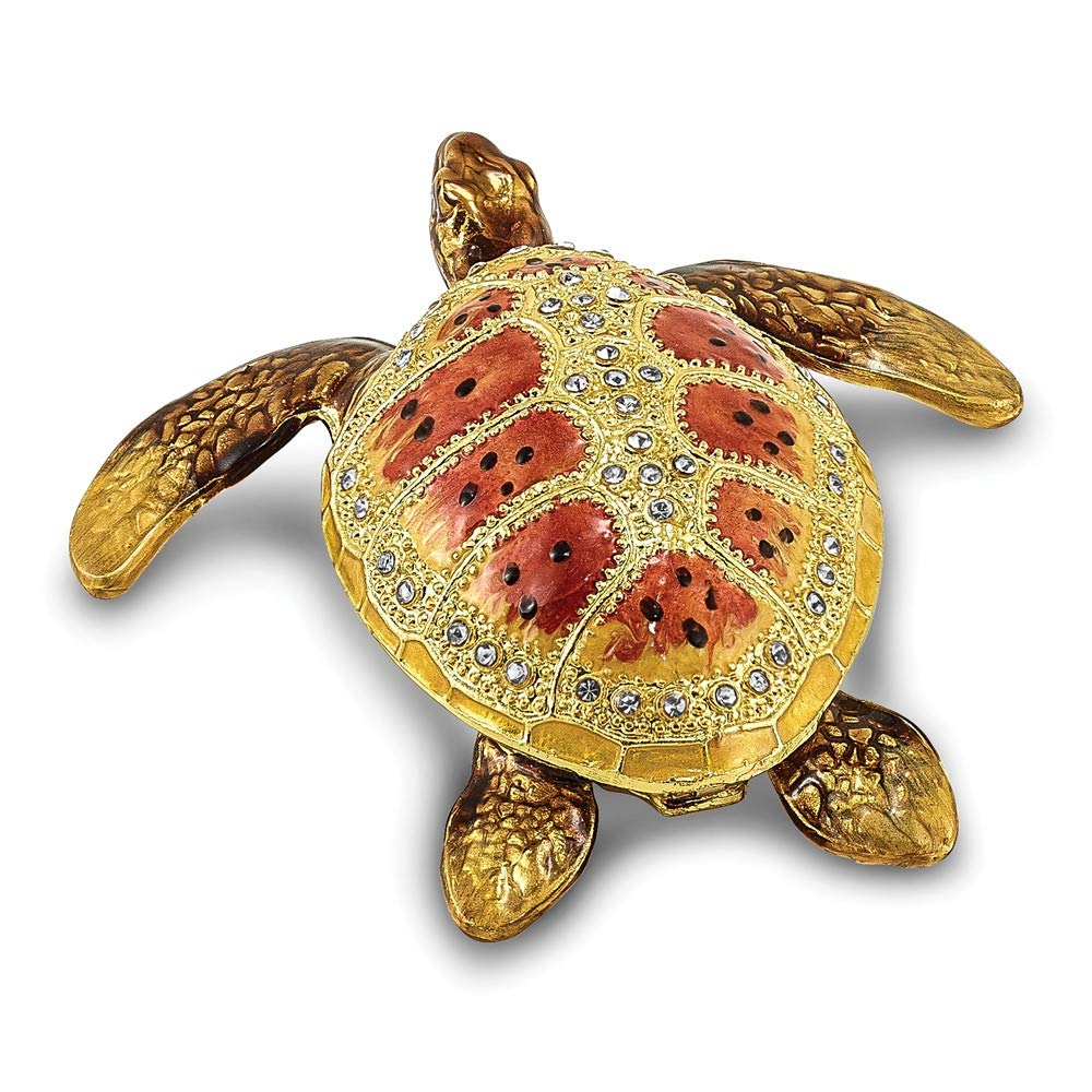 Sonia Jewels Palm Beach Loggerhead Sea Turtle Trinket Box 3