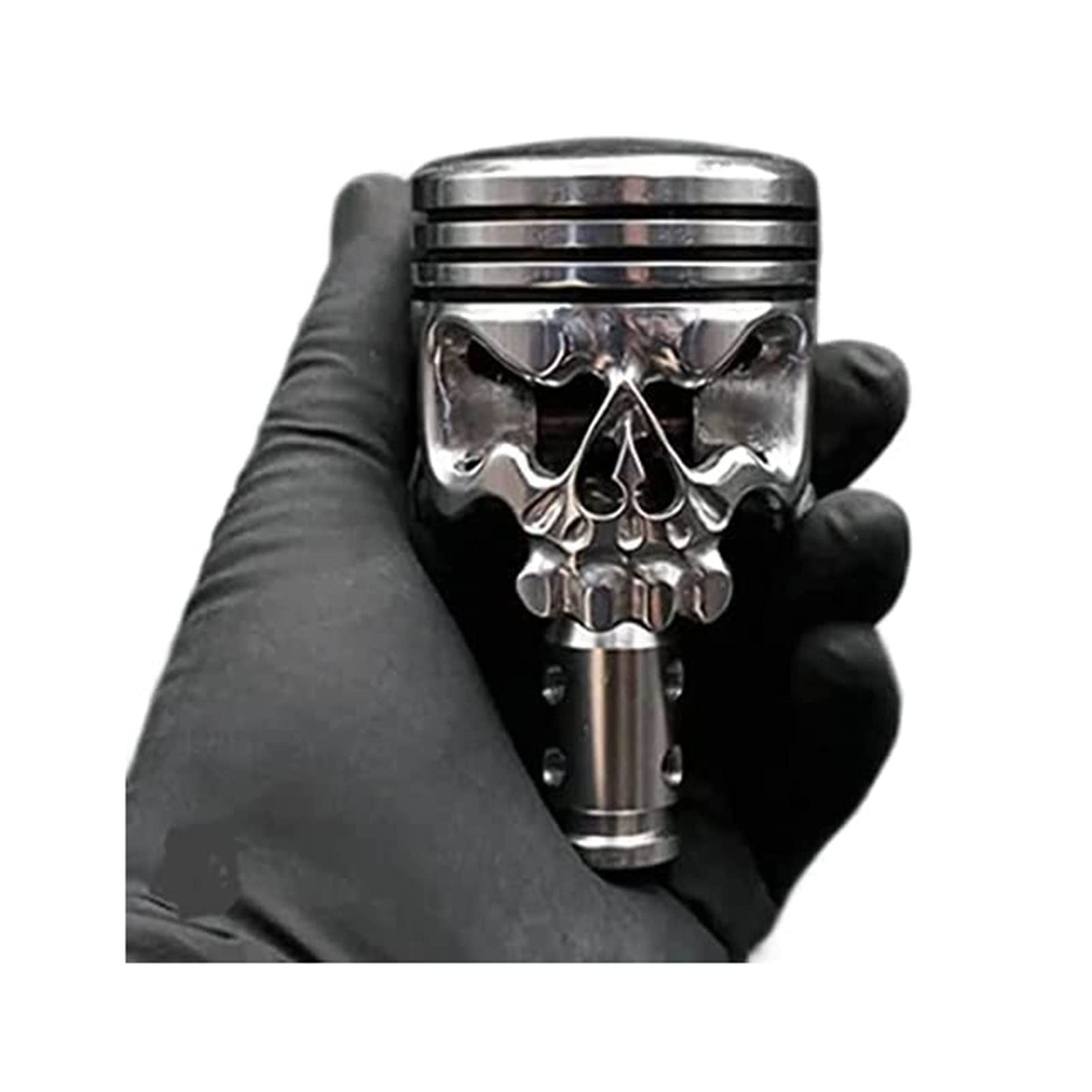 TGWANGGE Motorcycle Piston Metal Shift Knob - Universal Fit for Automatic & Manual Transmission - Durable Gear Shifter for Cars, Trucks & SUVs - Perfect for Racing & Custom Vehicle Upgrades (Color: Black)