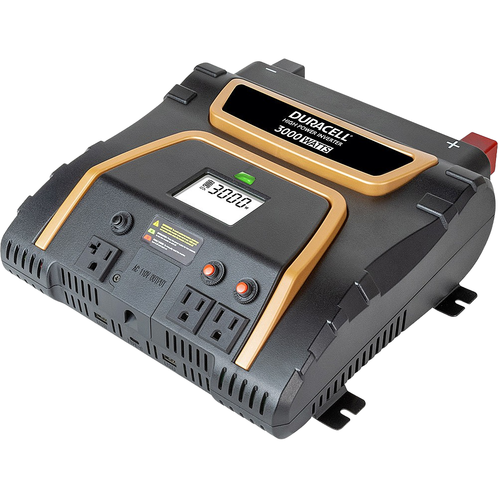 Duracell DR3000INV 30000W High Power Inverter with Type C & USB Ports - Perfect for Home Backup Power, RV Trips, and Outdoor Adventures