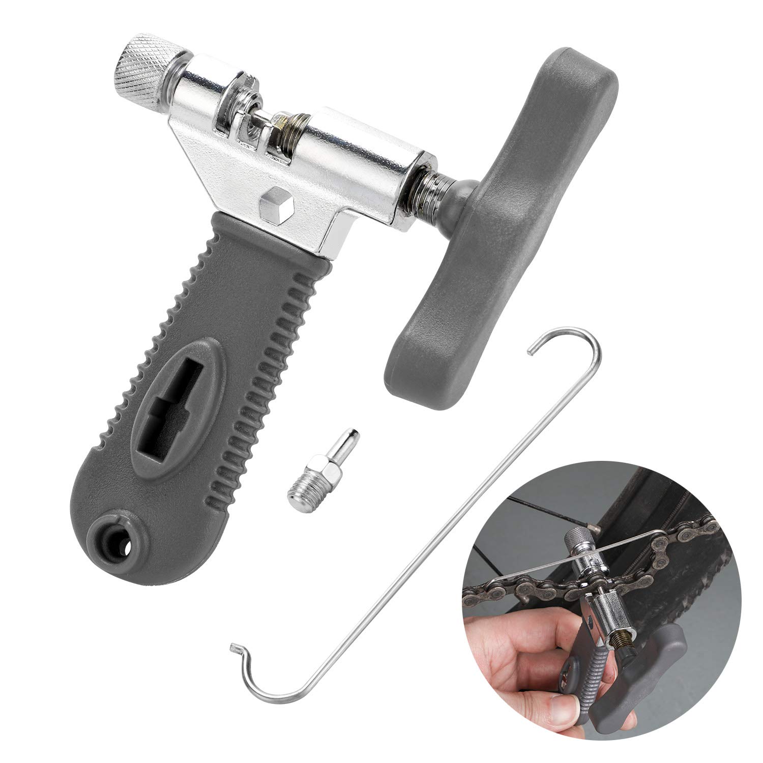 3-Piece Bike Tool Set - Chain Tool, Link Plier & Chain Checker | Professional Bicycle Repair Kit for Mountain & Road Bikes | Perfect for Home Maintenance & Trailside Repairs