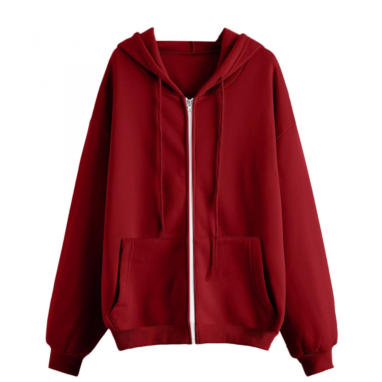 Black Zip-Up Crop Hoodie for Women & Teens | COOKI Basic Long Sleeve Pullover Sweatshirt | Casual Wear, Street Style & Layering Outfits