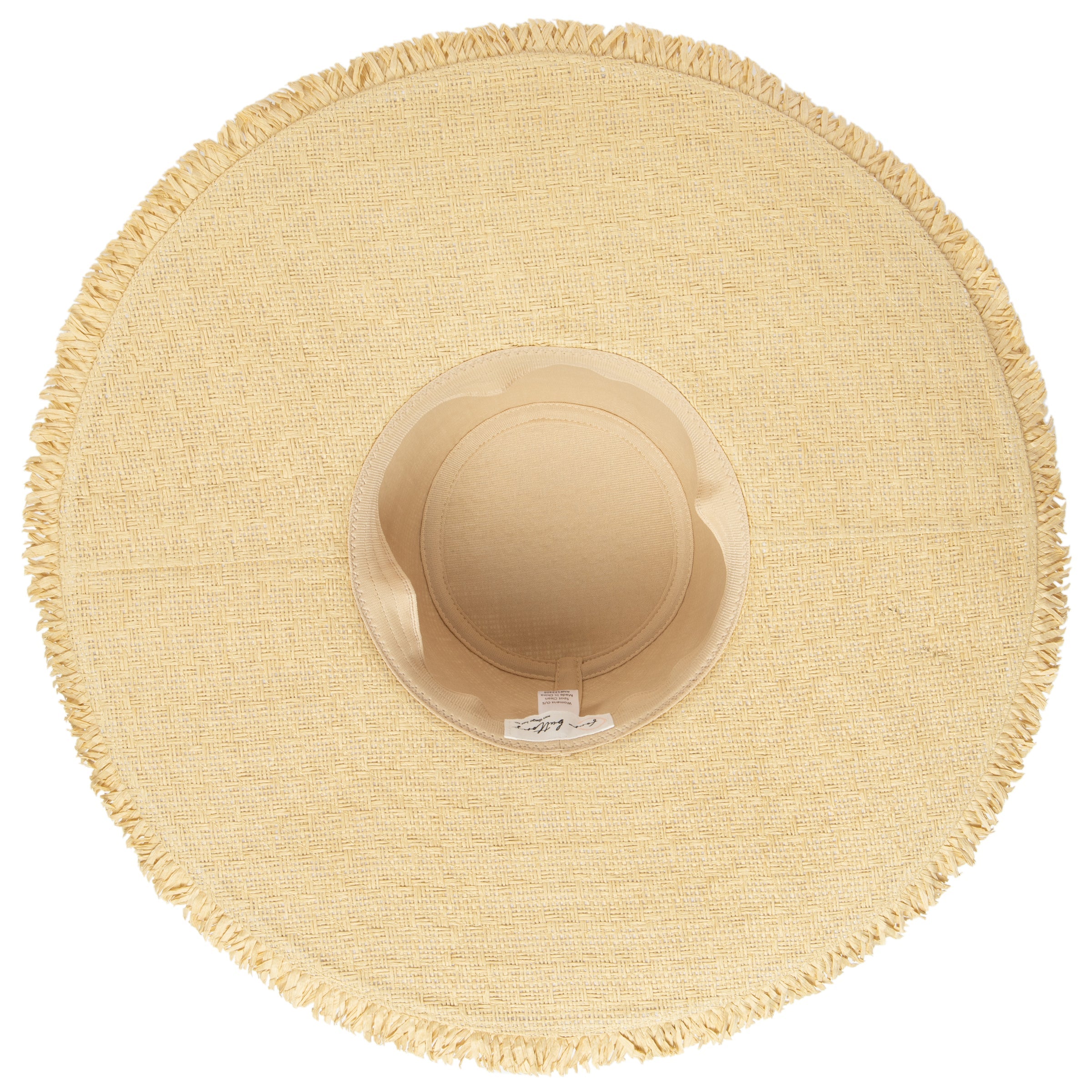 Stylish Women's Cut & Sew Textured Weave Floppy Hat with Frayed Edge - Perfect for Beach, Summer Outfits & Fashion Accessories