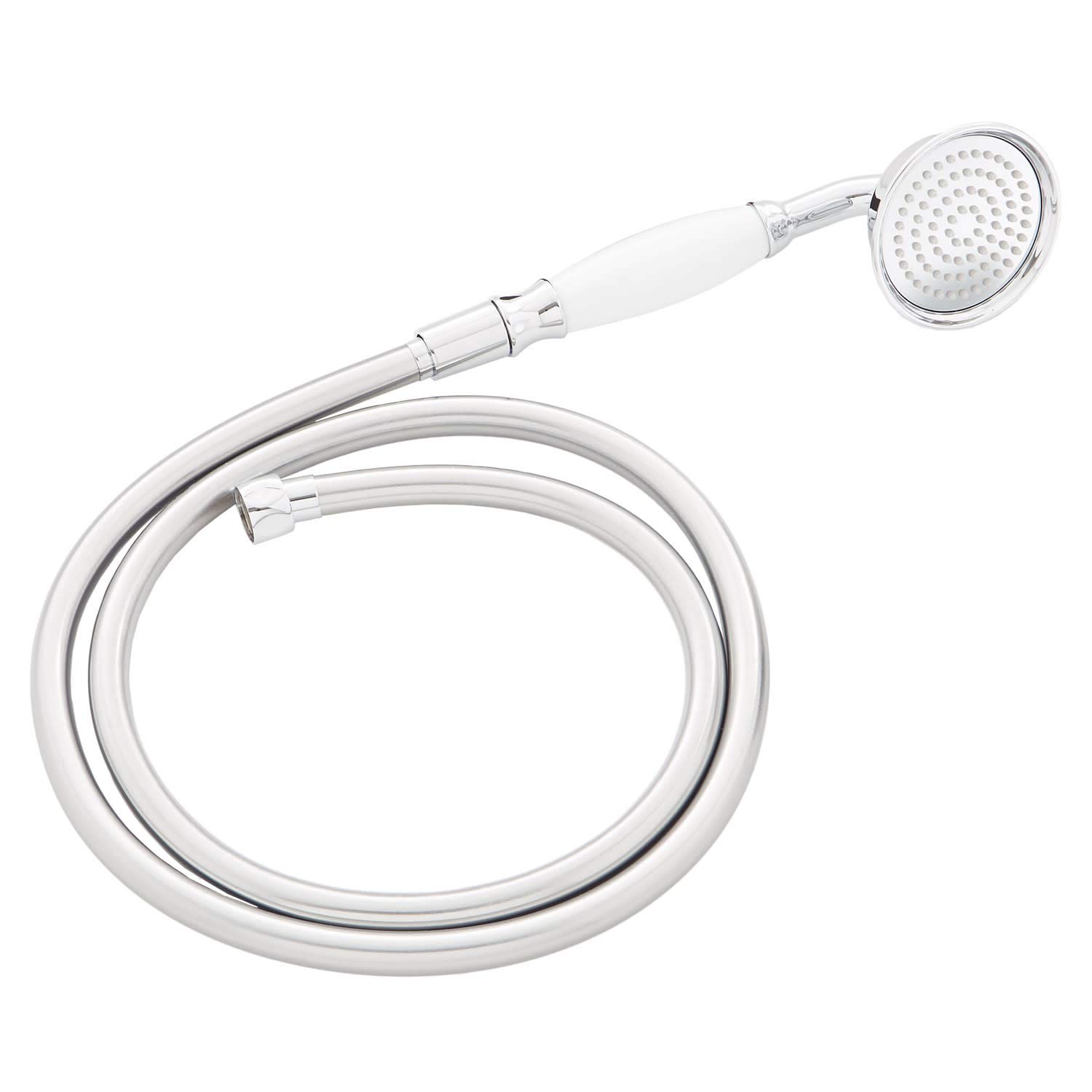 Signature Hardware 942307 Cooper Hand Shower with Hose - Chrome Finish | Adjustable Rainfall Showerhead for Bathroom & Spa Relaxation