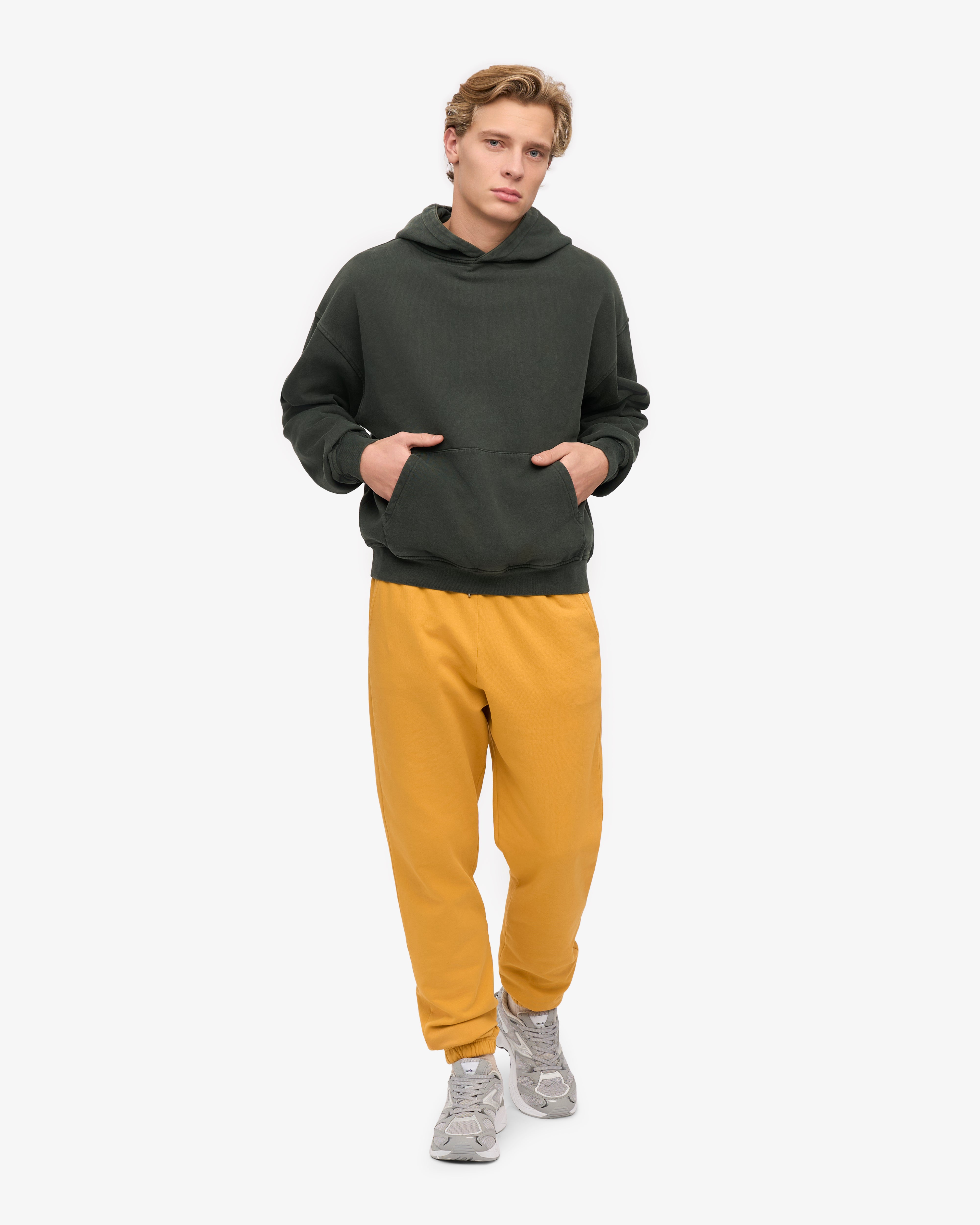 Organic Cotton Sweatpants for Women - Soft & Comfortable Burned Yellow Lounge Pants - Perfect for Yoga, Running, and Relaxing at Home