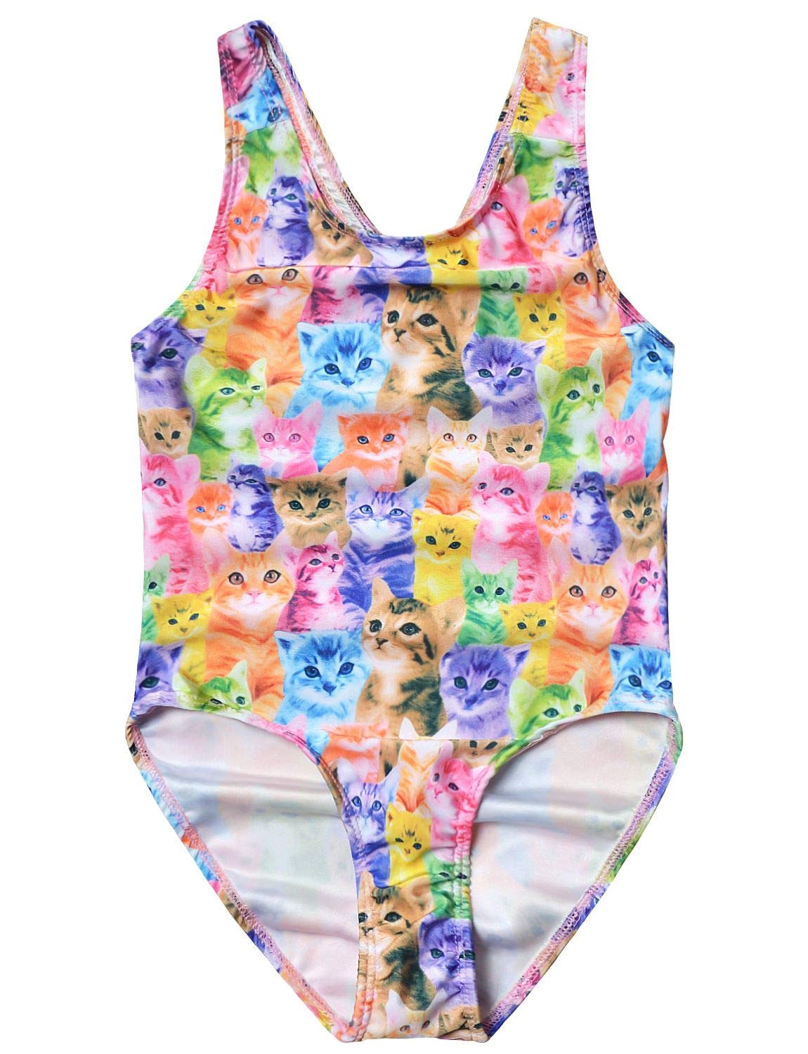 Girls Unicorn Mermaid One Piece Bathing Suit - Cute Swimwear for Toddler & Kids - Perfect for Pool, Beach & Summer Water Play