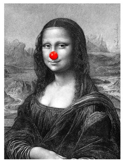 MR BRAINWASH Mona Keep Smiling Wall Art - Pop Art Canvas Print for Home & Office Decor - Perfect for Living Room, Bedroom or Gift