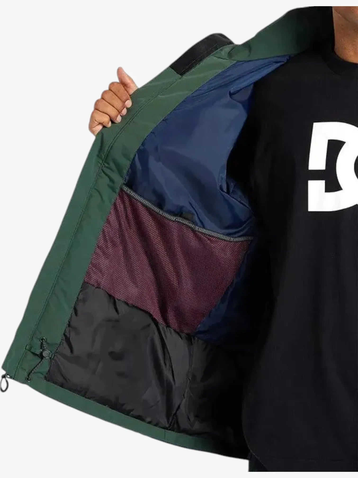 DC Snow Vista Green Blue Winter Jacket - Waterproof & Warm Snowboard Coat for Men & Women - Perfect for Skiing, Snowboarding & Outdoor Winter Activities