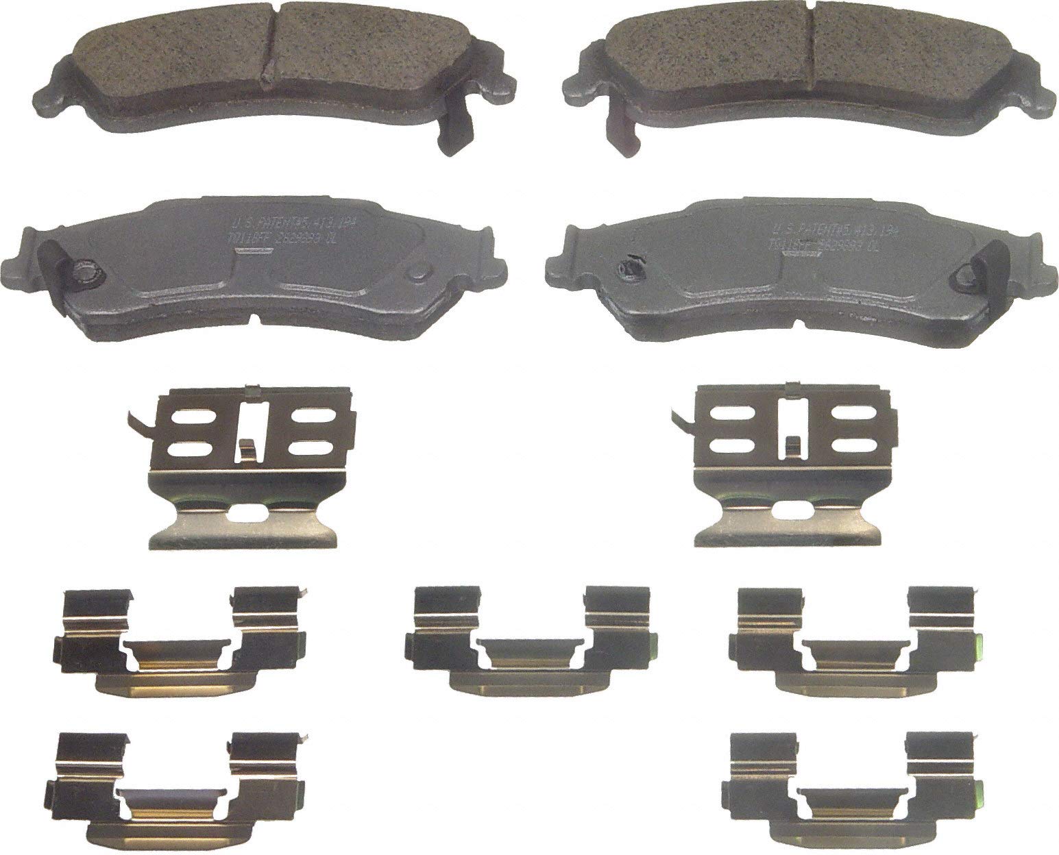 Wagner ThermoQuiet QC729 Ceramic Disc Brake Pads Set - Premium Braking Performance for Sedans, SUVs & Trucks - Quiet, Durable & Low Dust Brake Pads for Smooth Stops in City & Highway Driving