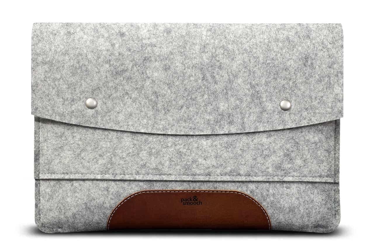 Premium Wool Felt & Vegetable Tanned Leather iPad Case Sleeve for iPad Air 10.5