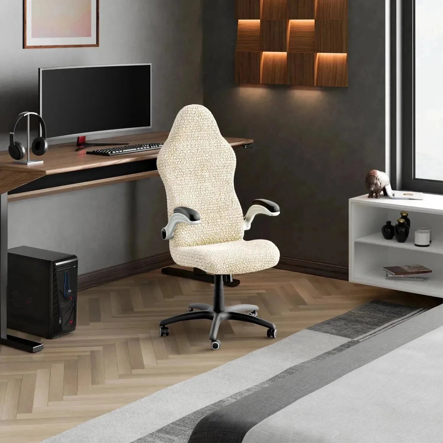 Premium Gaming Chair Slipcover - Breathable Microfiber Collection - Perfect for PC Gaming Setup, Home Office & Esports Enthusiasts