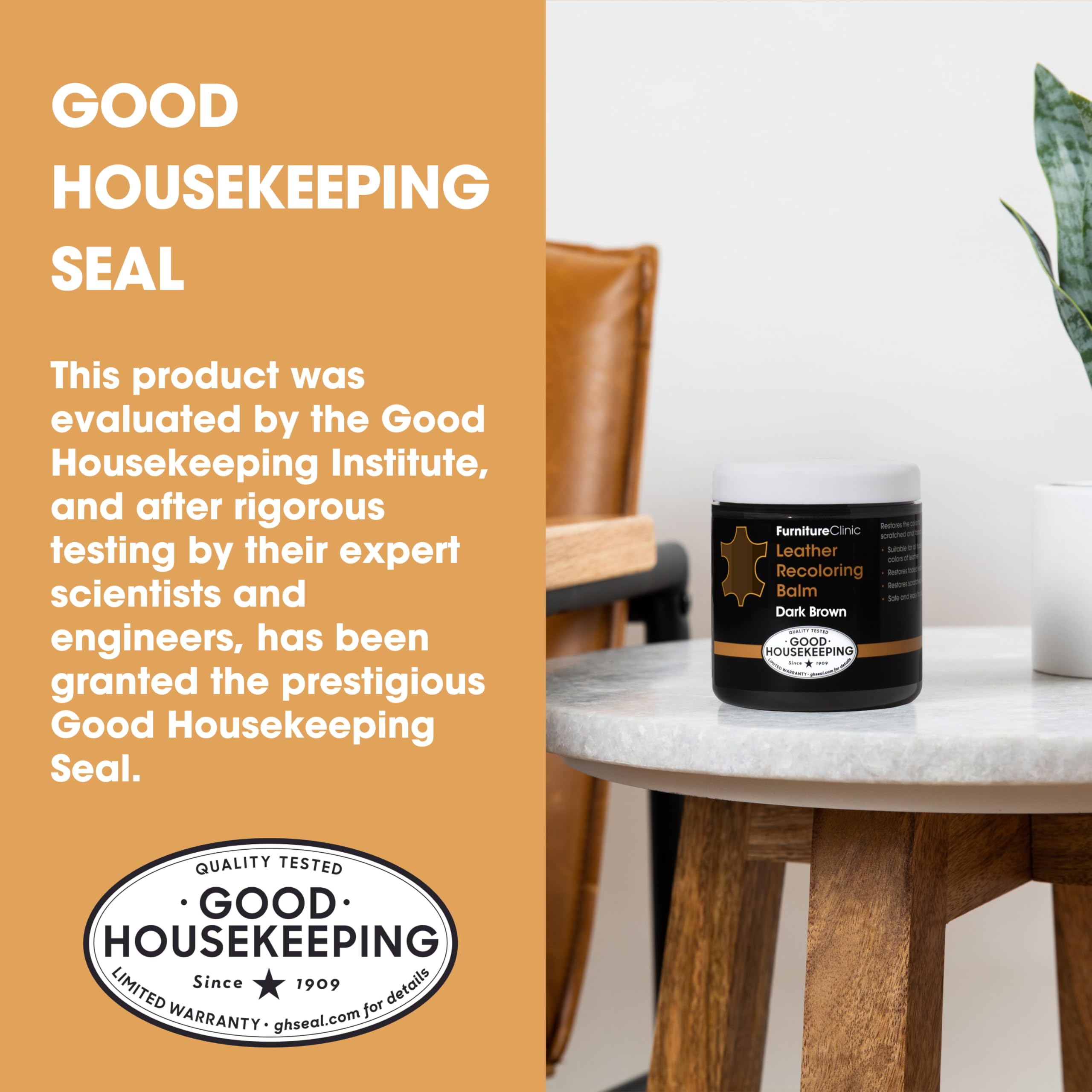 Furniture Clinic Leather Recoloring Balm - Maroon Leather Dye for Furniture, Couches & Car Seats Repair - Restore Scratched, Faded & Damaged Leather - Perfect for Sofas, Jackets & Handbags