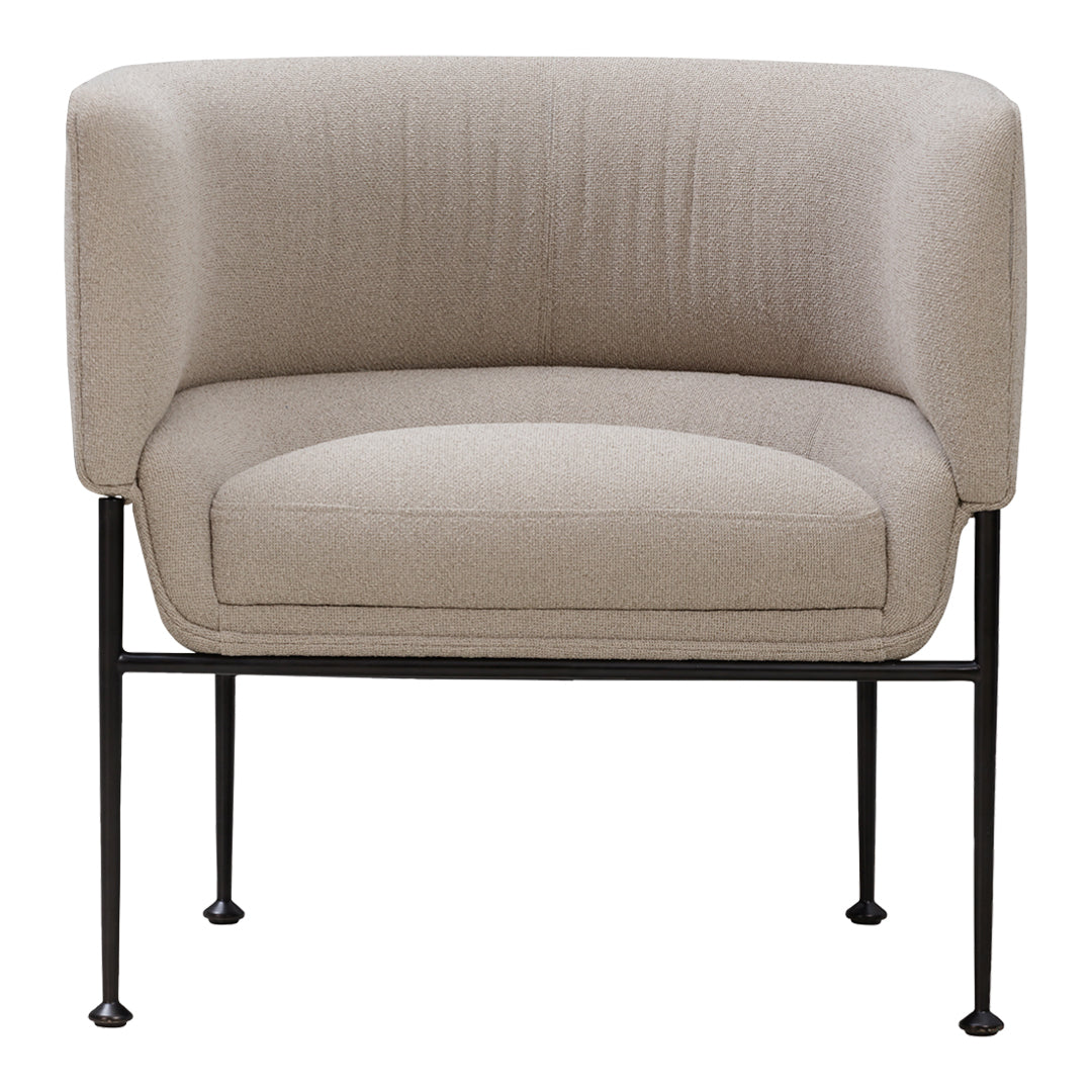 Modern Accent Chair - Mid Century Lounge Chair with Wooden Legs for Living Room, Bedroom, or Office - Comfortable Reading Chair with Soft Cushions and Ergonomic Design - Perfect for Relaxing, Napping, or Working from Home