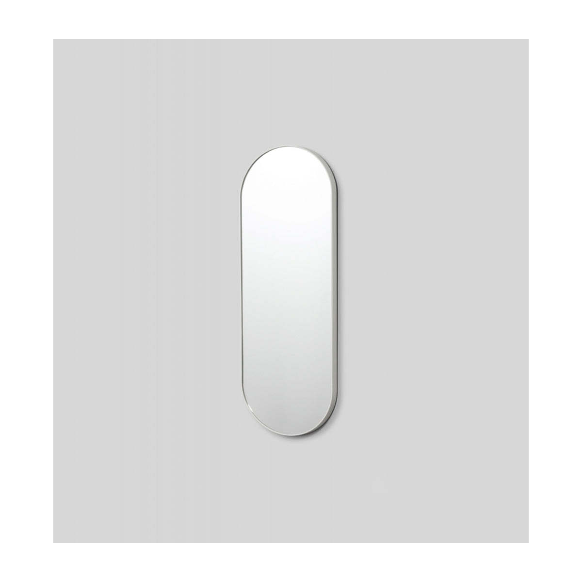 Bjorn Oval Mirror in Dove - Elegant Wall Decor for Living Room, Bedroom & Entryway | Modern Home Accent Mirror