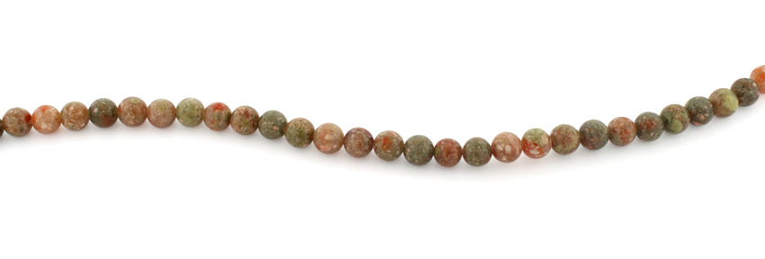 6mm Round Autumn Jasper Gemstone Beads for Jewelry Making - DIY Bracelet, Necklace & Craft Supplies (Natural Stone Beads for Boho, Healing & Spiritual Jewelry)