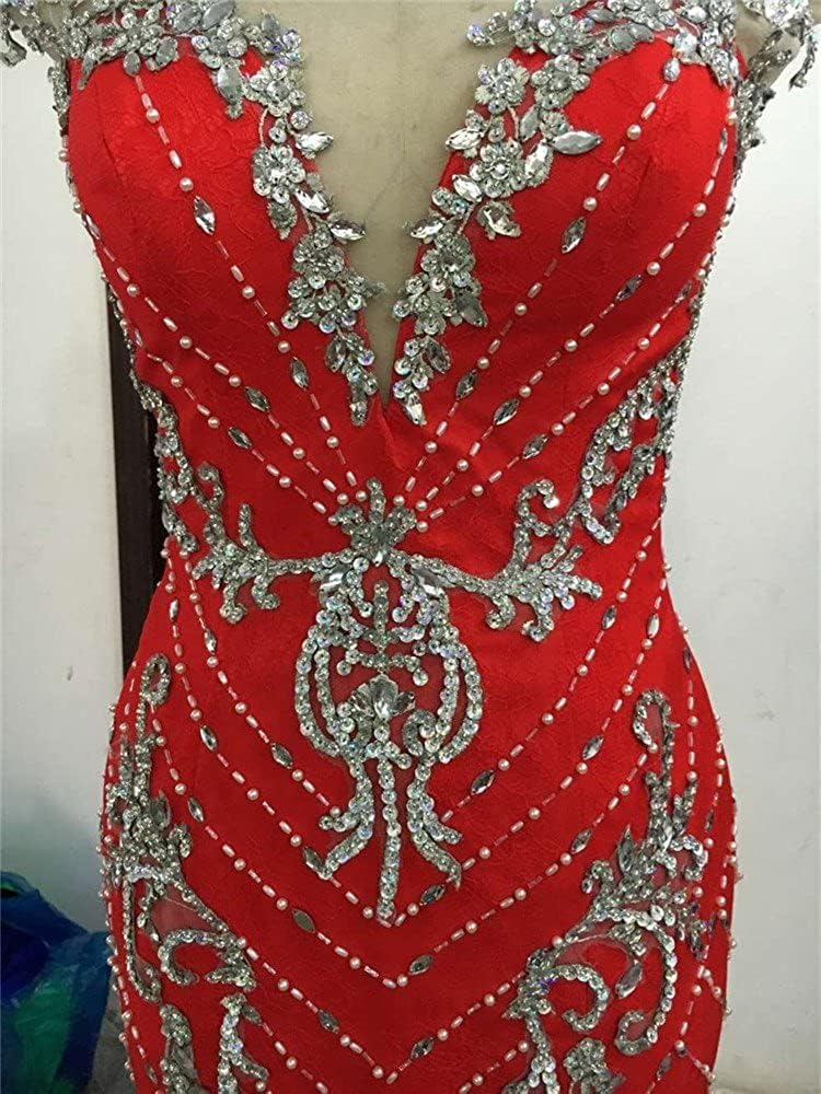 Luxury Mermaid Prom Dress with Lace & Crystals - Party & Formal Occasions