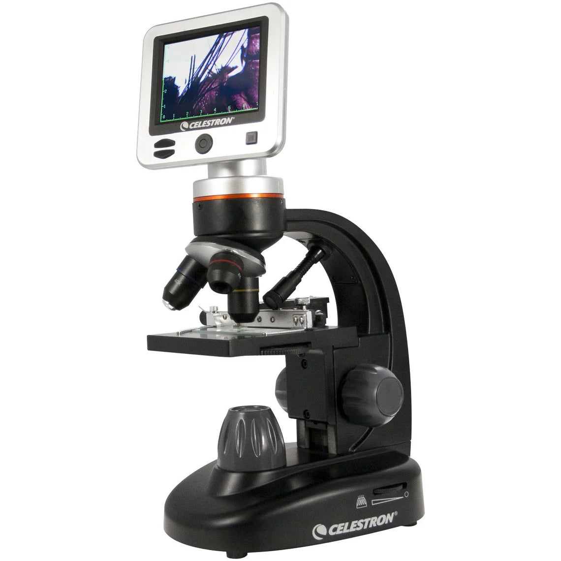 Celestron LCD Digital Microscope II - High Power 40x-1600x Magnification for Kids & Adults - Ideal for Biology, Science Education & Home Lab Use