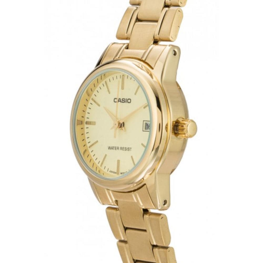 CASIO Analog LTP-V002G-9AUDF Gold Stainless Steel Women's Watch - Elegant Dress Watch for Office, Party & Everyday Wear