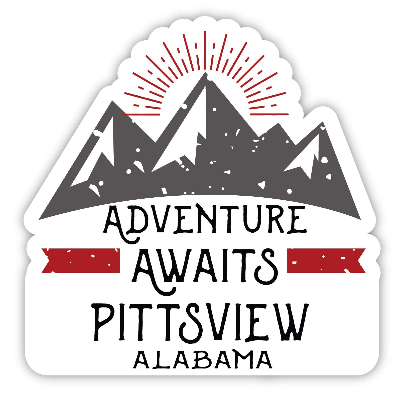 Pittsview Alabama Souvenir Fridge Magnet - 4 Inch Collectible Travel Gift with 'Adventure Awaits' Design - Perfect for Refrigerators, Lockers & Travel Scrapbooking