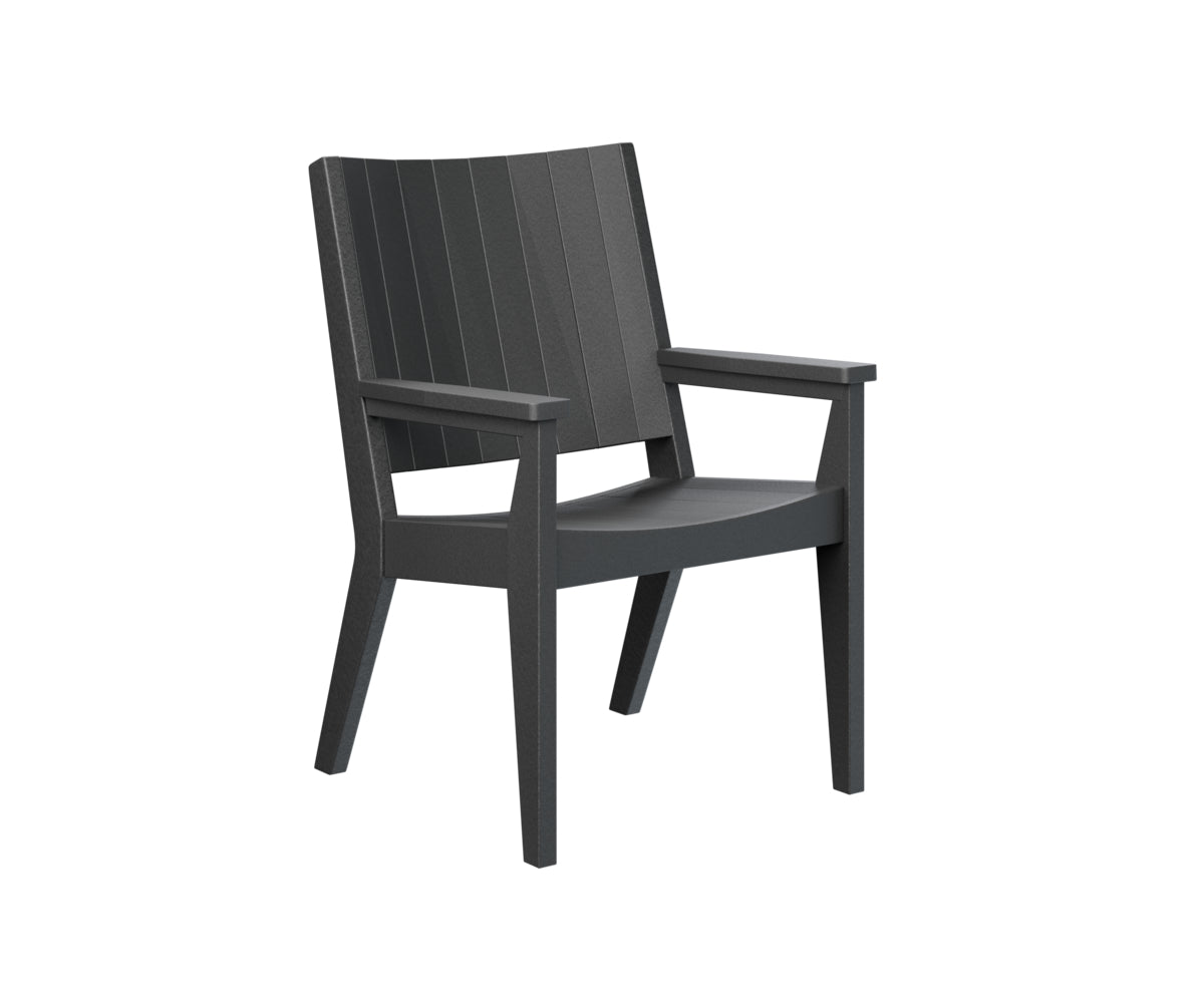 Berlin Gardens Mayhew Chat Dining Chair - Modern Outdoor Patio Furniture for Garden, Deck, and Backyard Dining - Weather-Resistant & Comfortable Seating