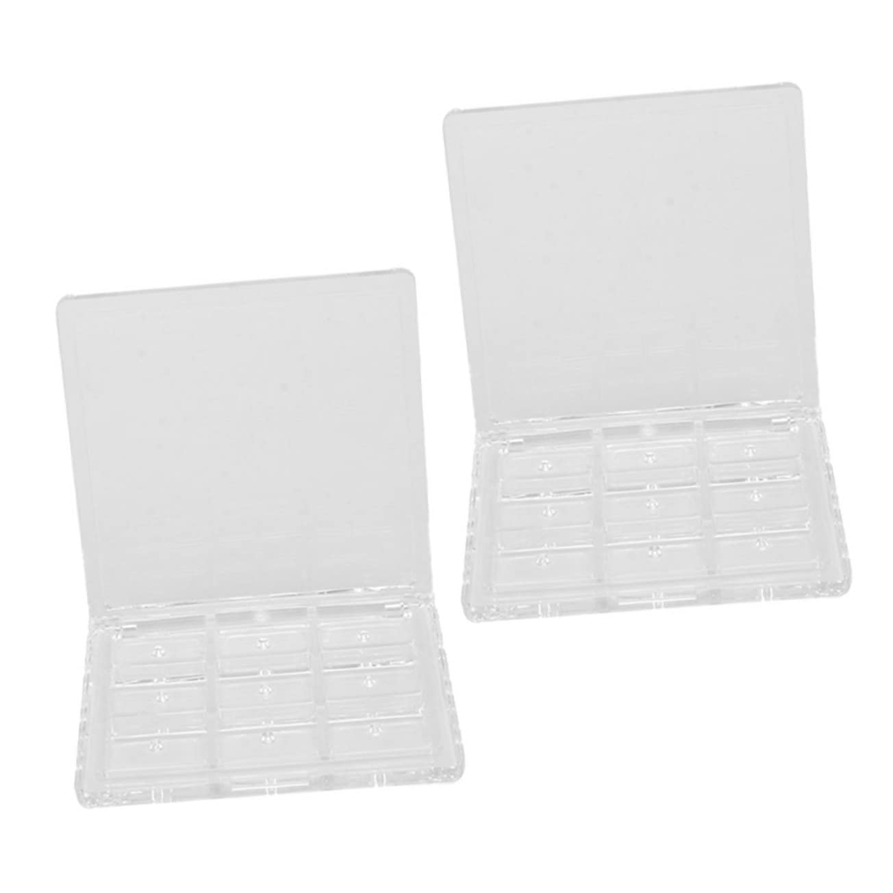 Beaupretty 3-Piece Magnetic Makeup Organizer Set - Clear Eyeshadow Storage Tray with Blusher & Powder Compartments | Perfect for Professional Makeup Artists & Beauty Enthusiasts | Salon & Home Vanity Organization Solution