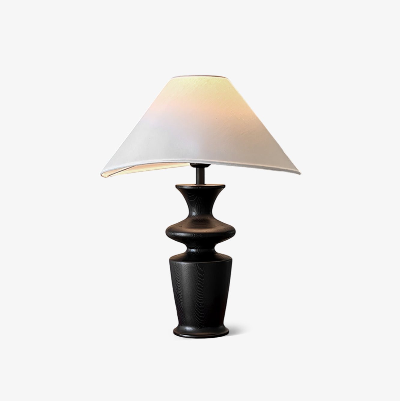 Grace Wood Table Lamp - Modern Bedside Lighting for Bedroom, Living Room & Office - Warm Ambient Light with Natural Wood Base