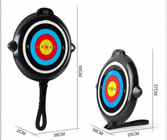 Auto Reset Electric Scoring Frying Pan Target - Digital Shooting Practice for Indoor/Outdoor Training, Hunting & Archery Range
