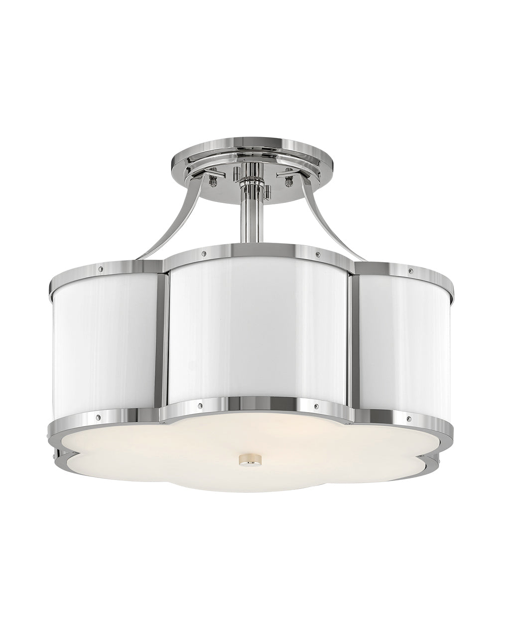 Lucky Semi Flush Mount Ceiling Light Fixture - Modern LED Lighting for Bedroom, Kitchen, Hallway & Living Room
