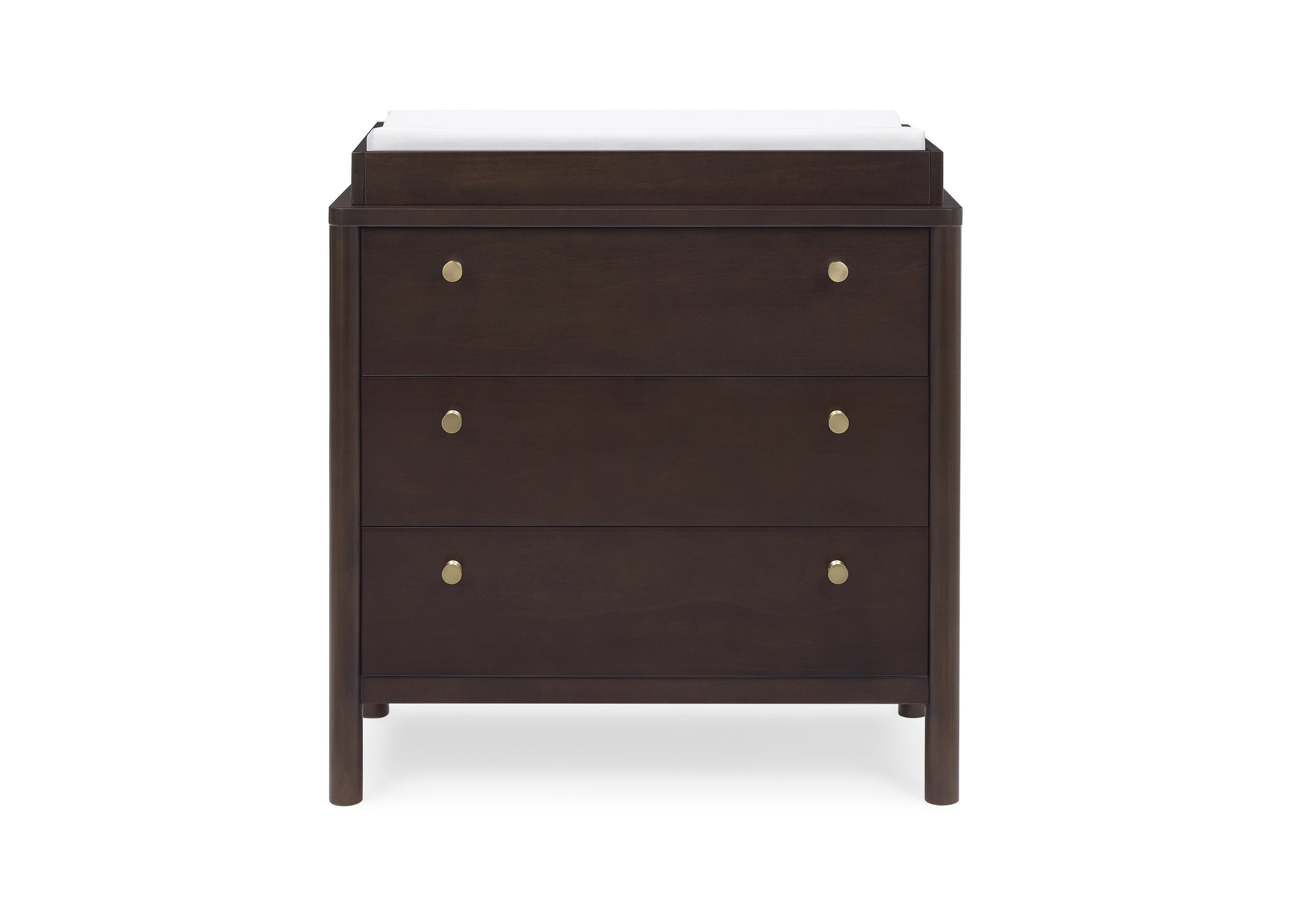 Remy 3 Drawer Dresser with Changing Top - White Nursery Dresser for Baby Clothes Storage - Perfect for Baby Room Organization & Diaper Changing Station