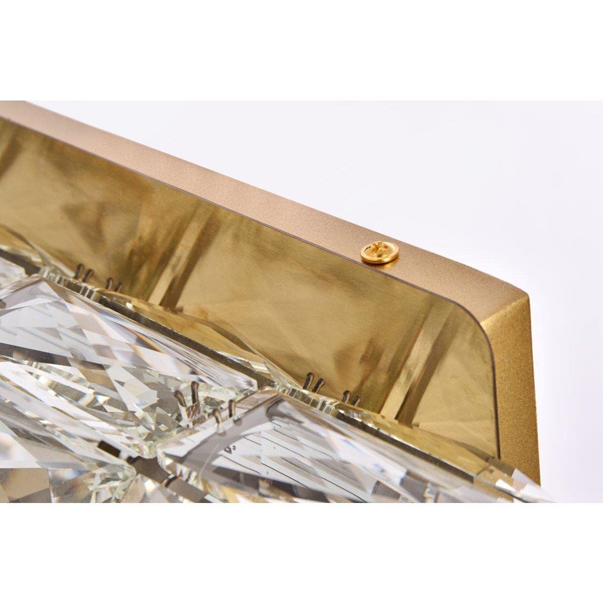 12 Inch Gold LED Linear Wall Sconce - Modern Indoor Lighting Fixture for Living Room, Bedroom & Hallway Decor