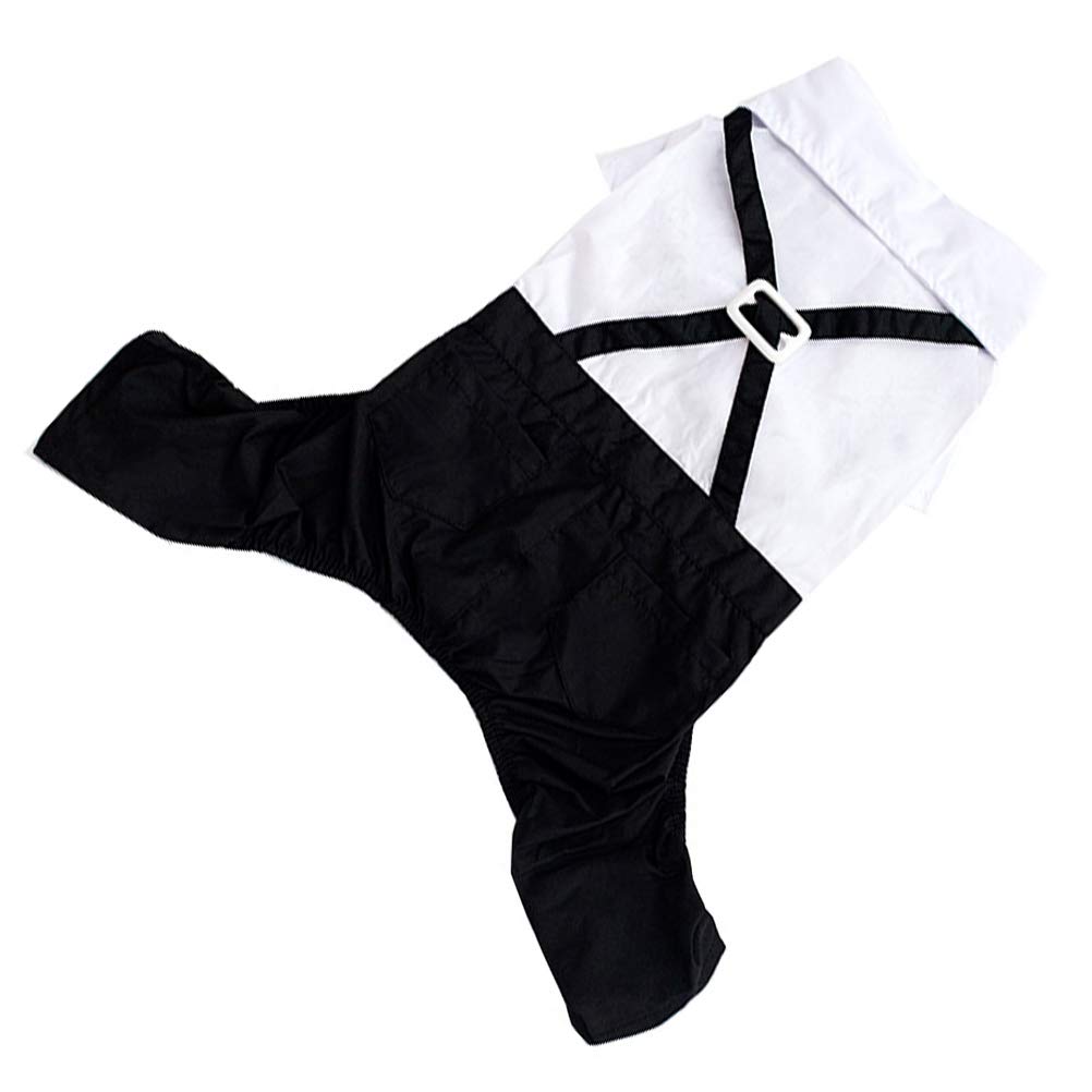 Dog Formal Wear Bow Tie Outfit - Stylish Pet Costume for Parties & Events