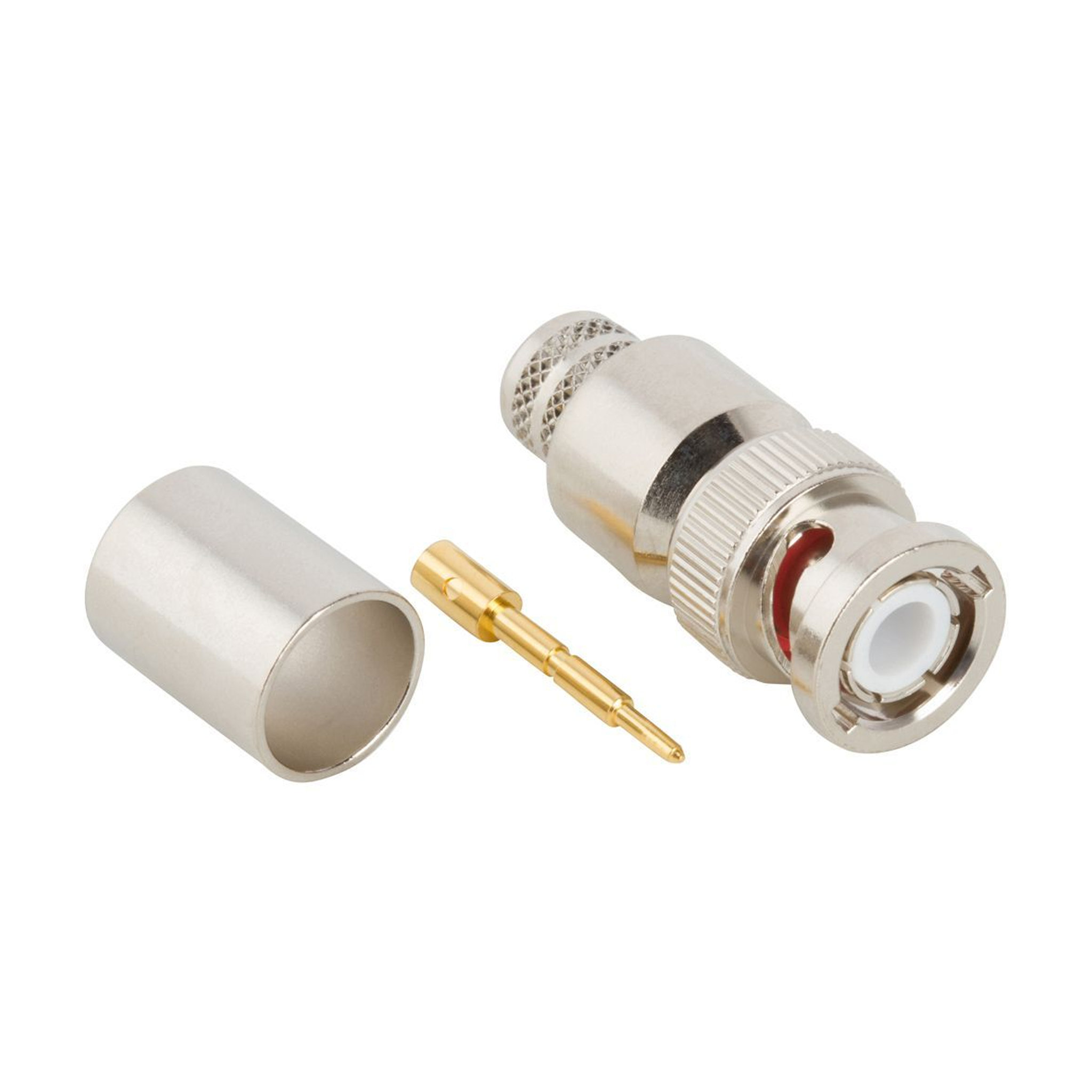 Atlantic Radio BNC Male Crimp Connector for LMR400 Coaxial Cable - Secure RF Connection for Ham Radio, CCTV, and Antenna Installations