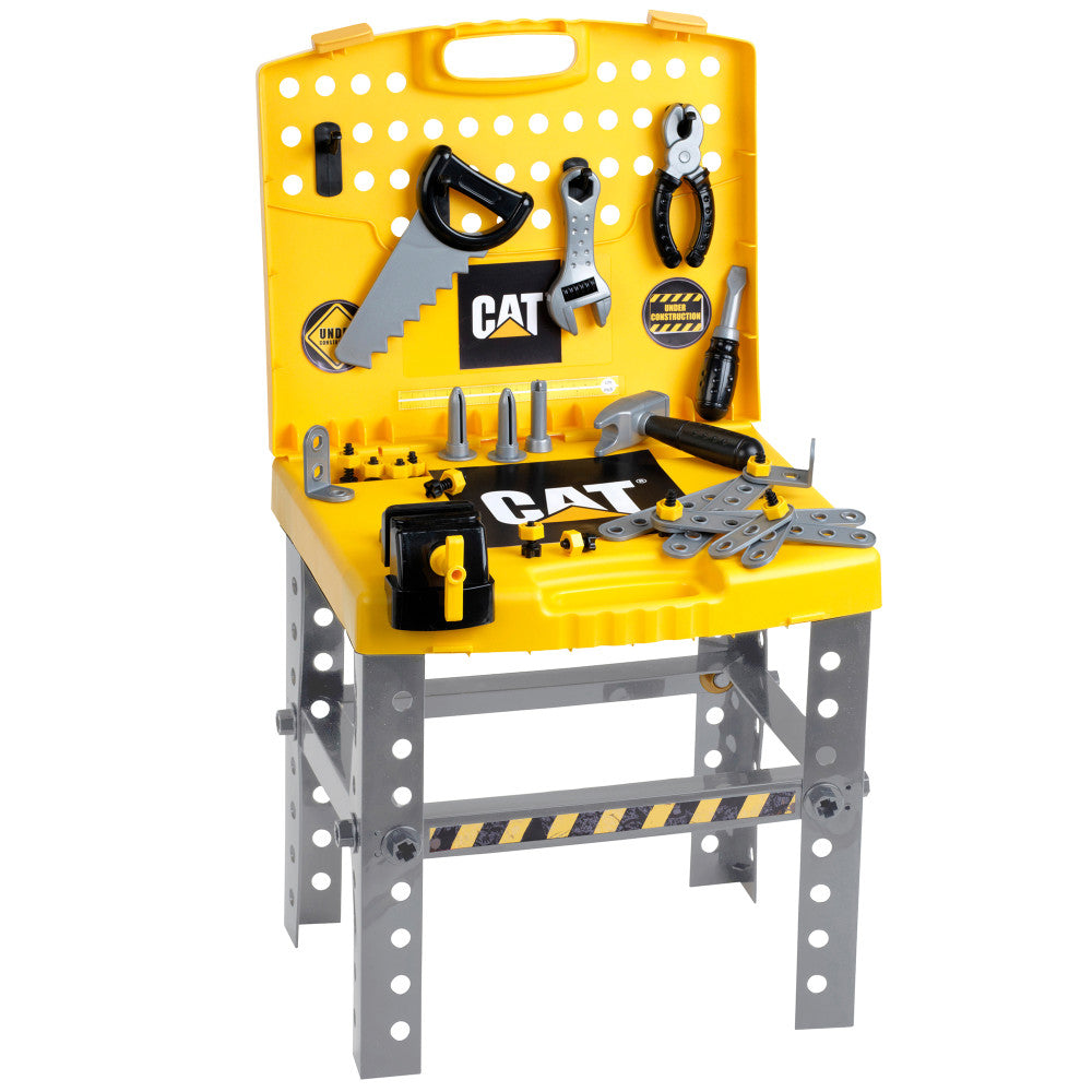 Foldable Workbench for Kids - Portable Tool Shop with Adjustable Height | Perfect for DIY Projects, Woodworking, and Pretend Play at Home or School