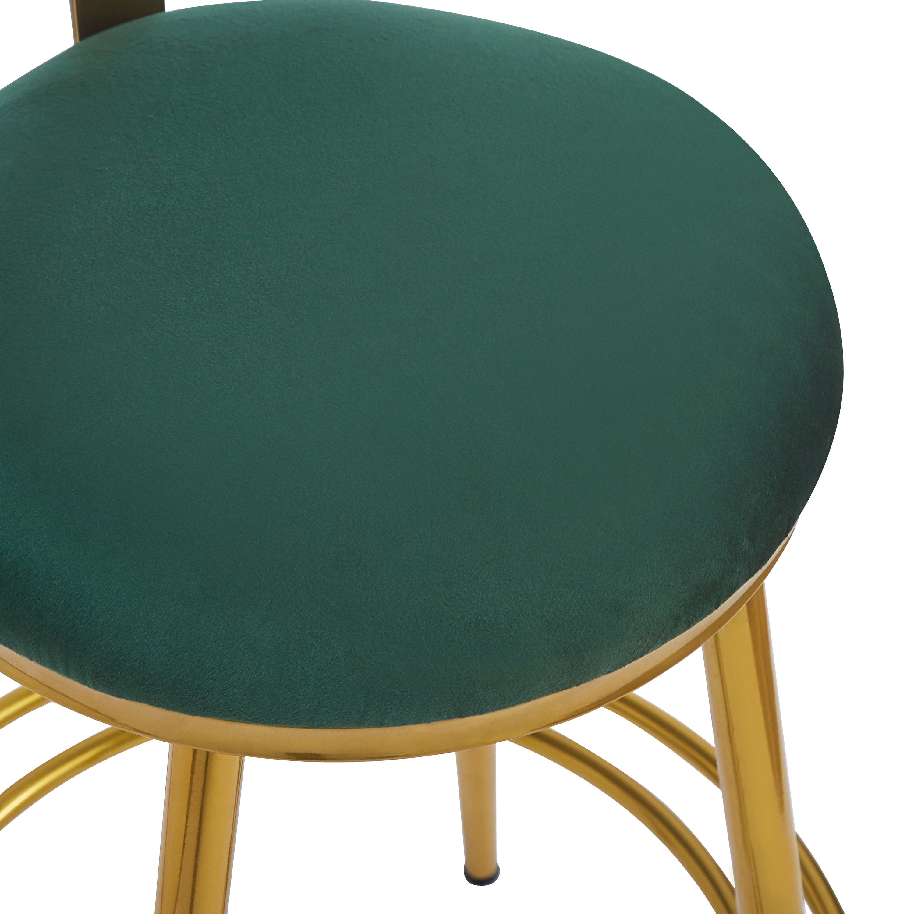 Modern Velvet Counter Stools Set of 2 - 27.65