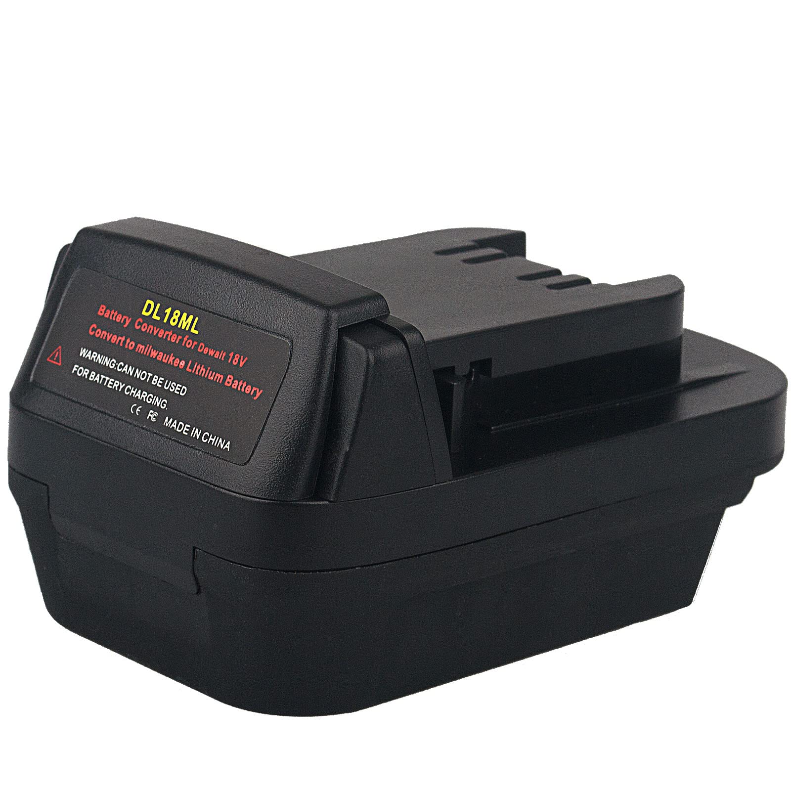 DEWALT 20V to Milwaukee 18V Battery Adapter Converter - Compatible with Milwaukee M18 Power Tools - Perfect for Drilling, Sawing & DIY Projects