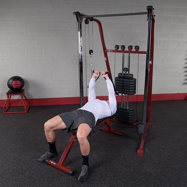 Best Fitness BFFT10 Functional Trainer - Black | Home Gym Equipment for Strength Training & Full-Body Workouts