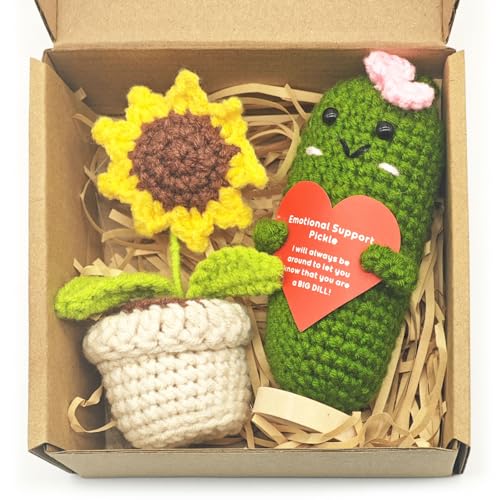 Cute Pickle Girl & Sunflower