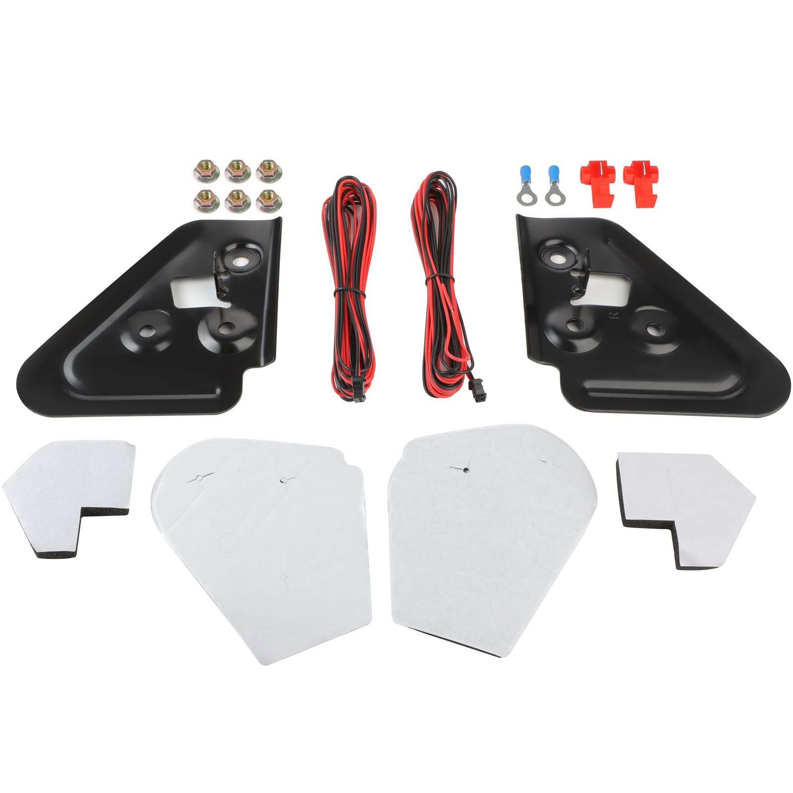 1998-2001 Dodge Ram 1500/2500/3500 Truck Towing Mirrors - Power Heated Side Mirrors with Turn Signal & Chrome Cap (Pair) - Perfect for Towing, Highway Driving & Night Visibility
