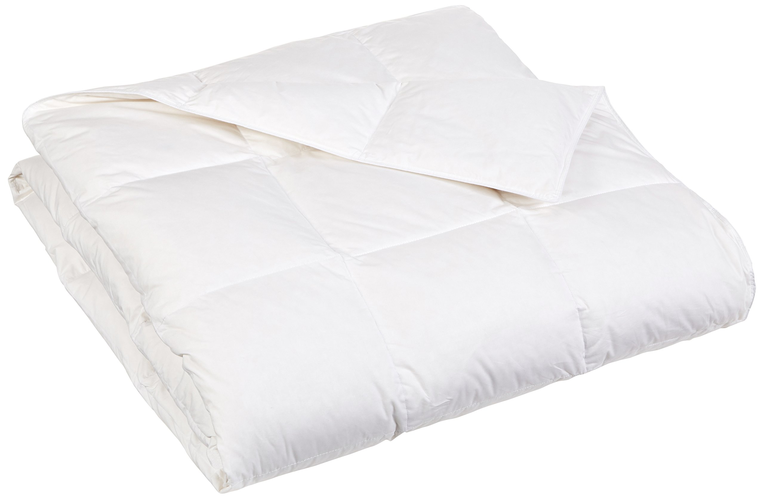 Sunflower DC-104K Classic 233 Thread Count King Size White Down Comforter - Ultra Soft & Breathable for All-Season Bedding Comfort