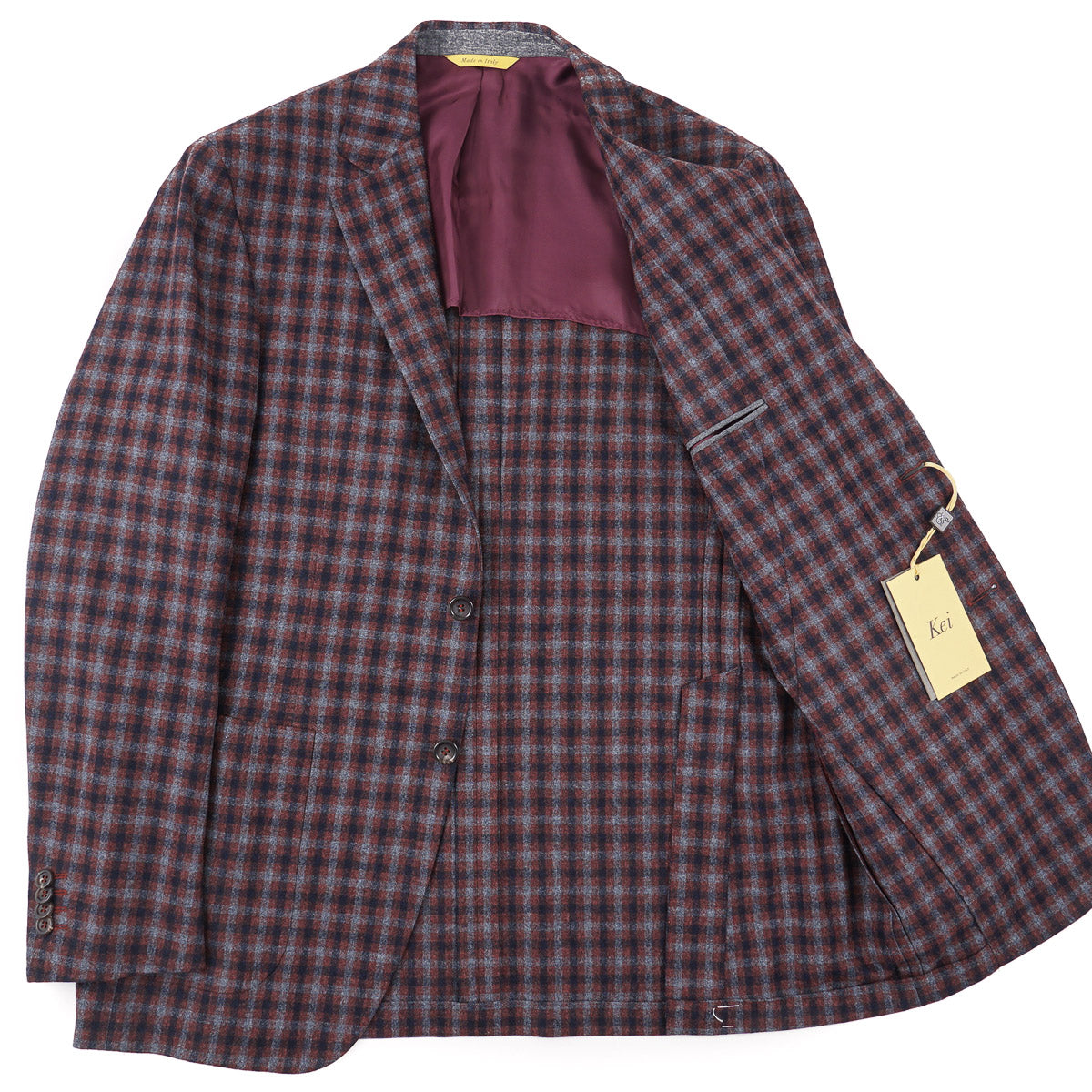 Canali Men's Flannel Wool 'Kei' Sport Coat - Premium Tailored Blazer for Business, Office & Formal Events | Classic Fit, Comfortable & Stylish