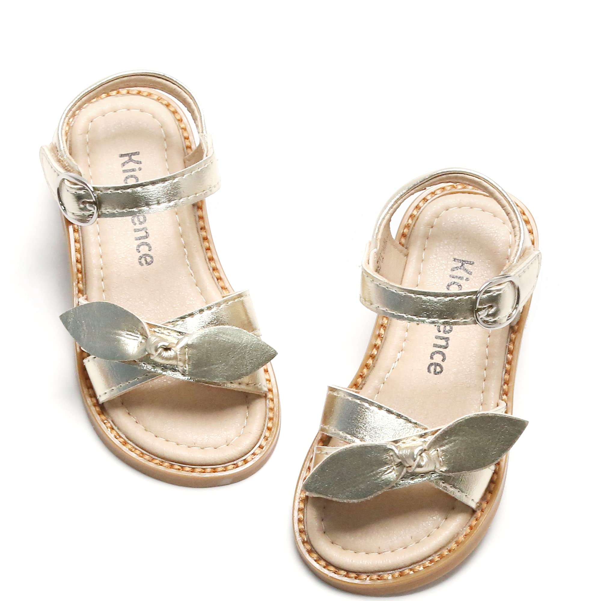 Kiderence Toddler Girl Sandals - Open Toe Summer Sandals for Little Girls | Comfortable & Stylish Kids Footwear for Beach, Park & Outdoor Play