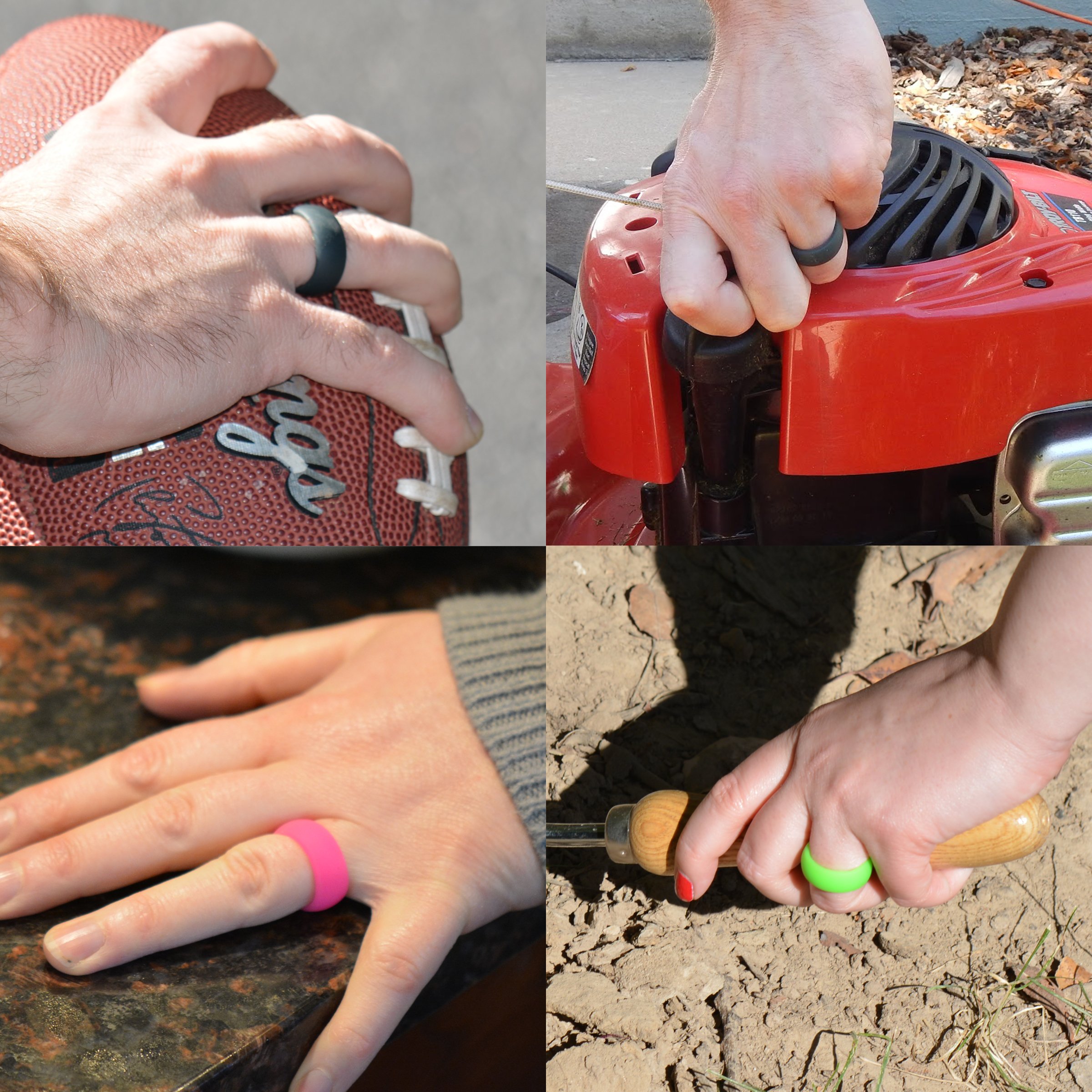 Women's Silicone Wedding Rings - Comfortable & Durable for Active Lifestyles - Perfect for Gym, Swimming, Travel & Outdoor Activities