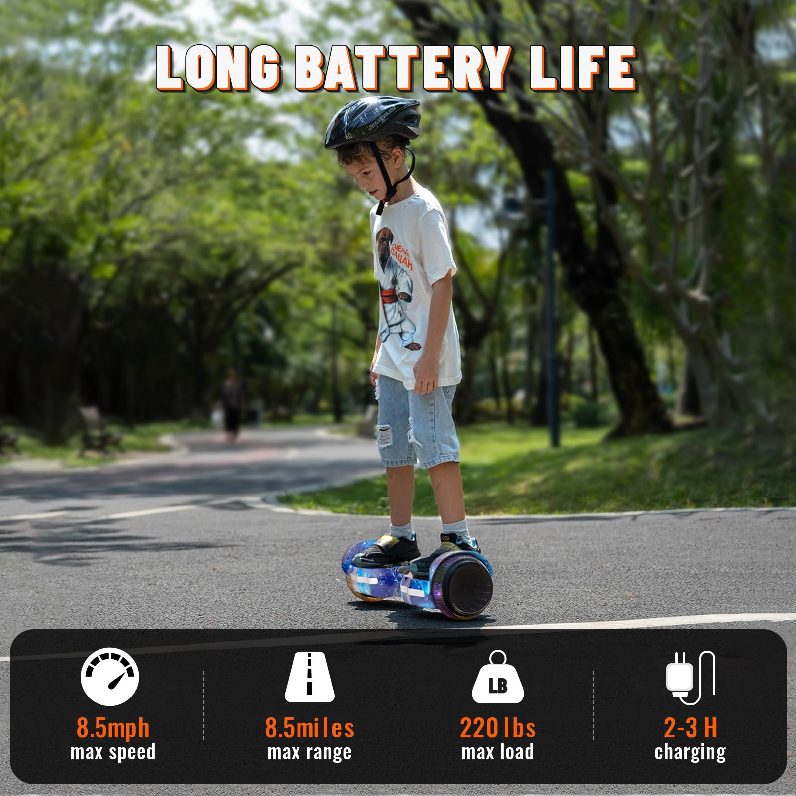 Electric Scooter with Colorful LED Light-Up Wheels, Bluetooth Speakers & App Control - Dual 250W Motors, 8.5 mph Speed & 8.5 Mile Range - Perfect for Commuting, Urban Travel & Fun Rides for Kids & Adults