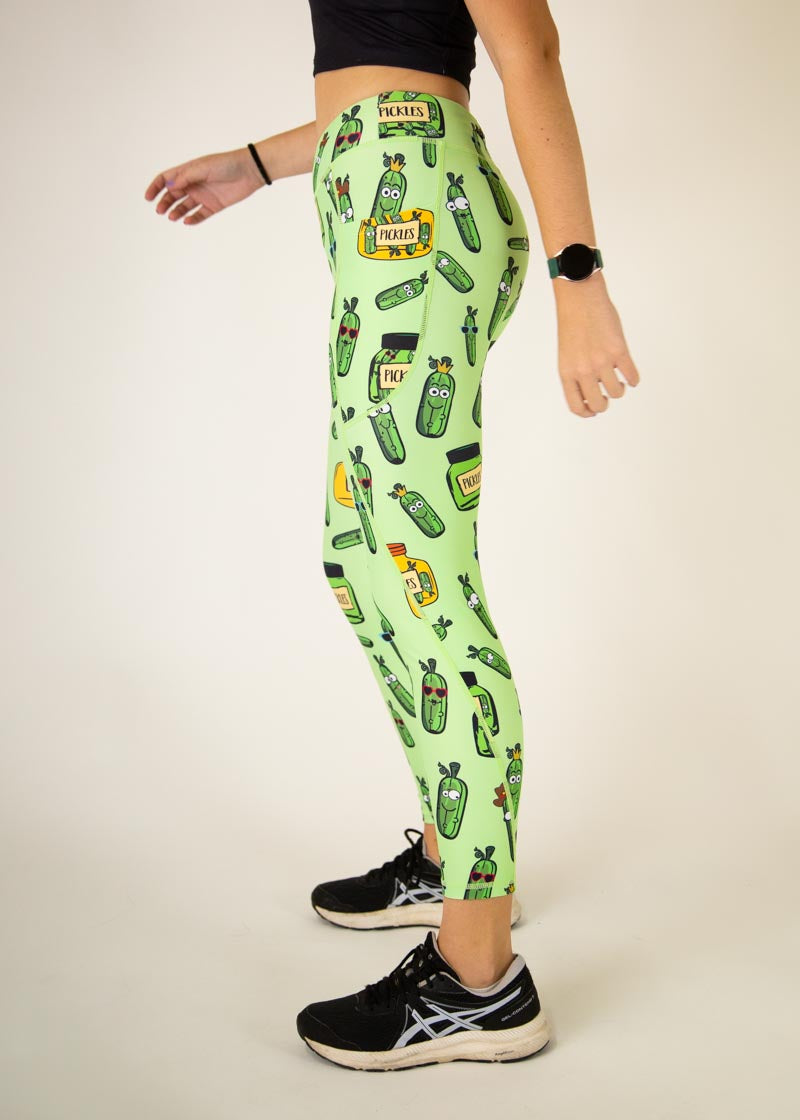 Women's High Waist Pickleball Leggings - Moisture Wicking & Stretchable for Yoga, Gym & Pickleball Games
