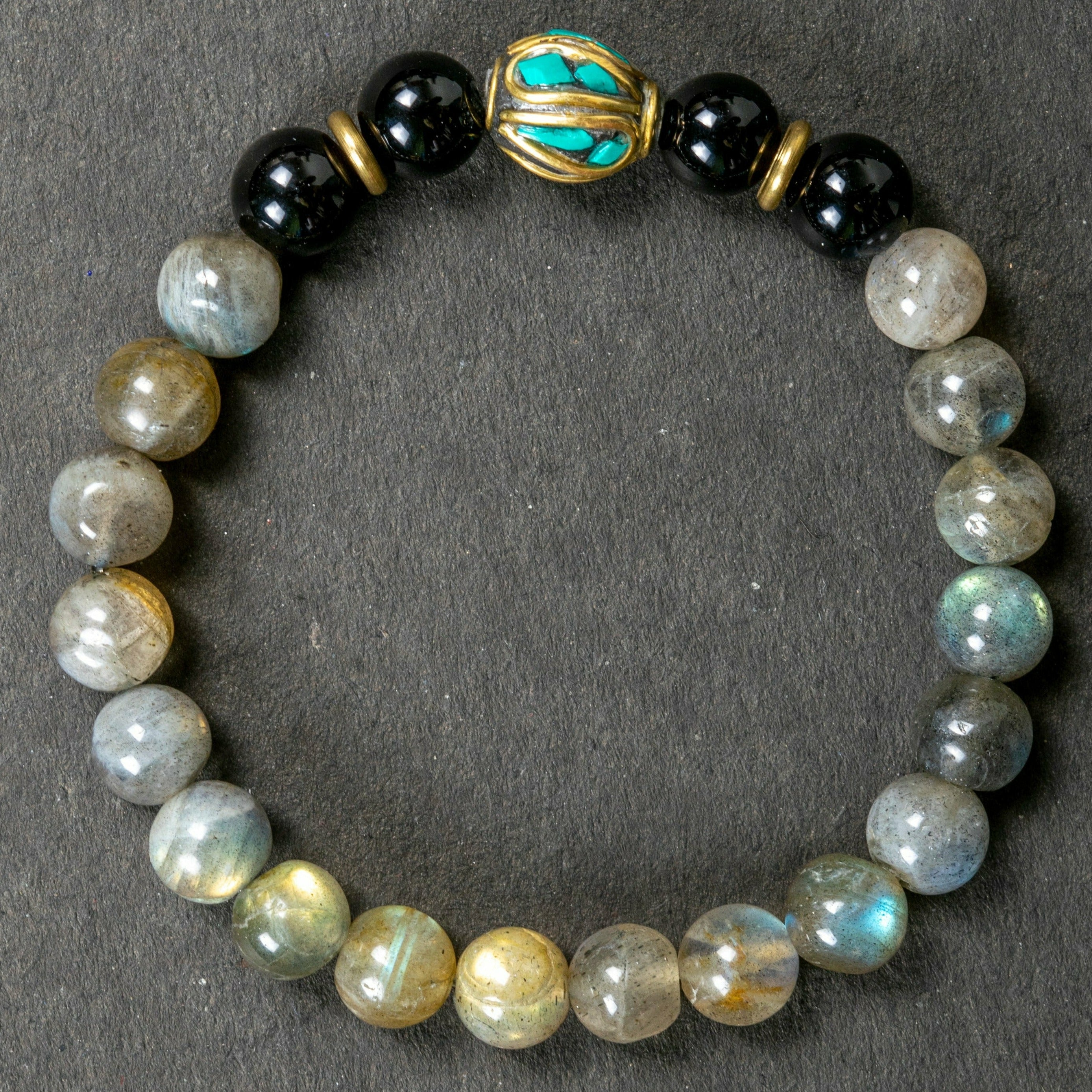 Labradorite Stone of Transformation Bracelet - Healing Crystal Jewelry for Women, Spiritual Protection & Positive Energy - Perfect for Meditation, Yoga & Everyday Wear