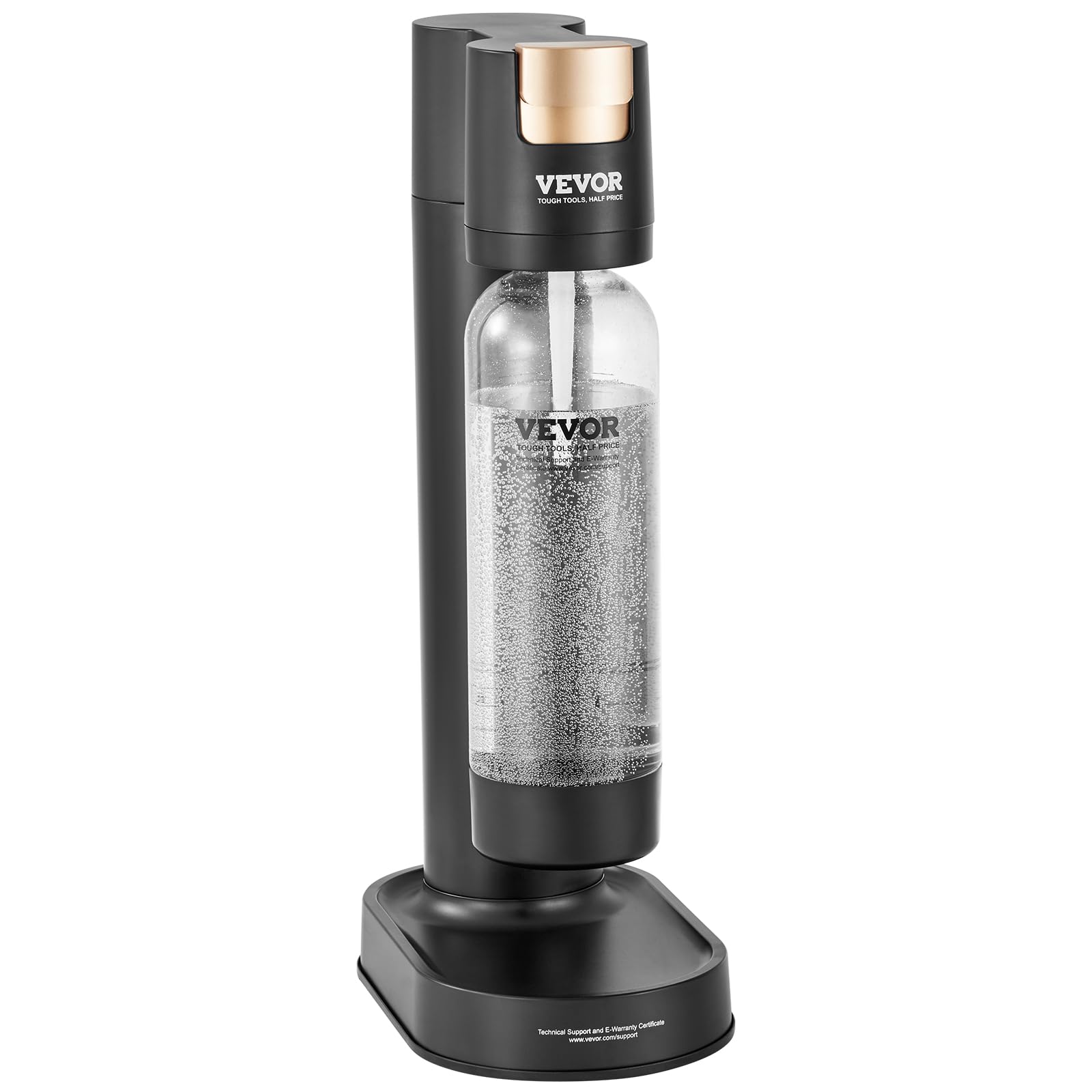 VEVOR Sparkling Water Maker - Home Soda Machine with BPA-Free 1L PET Bottle, Compatible with 60L CO2 Cylinders (Not Included) | Make Carbonated Water, Seltzer & Sparkling Drinks at Home | Perfect for Parties, Healthy Hydration & DIY Beverages