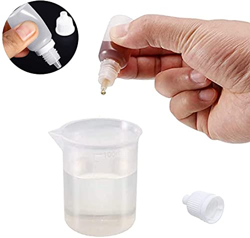 12 Pack 10ml Clear Plastic Bottles for Perfume, Essential Oils, Attar & Cosmetics | Small Travel-Sized Containers for DIY, Aromatherapy & Eye Drops | Leak-Proof Refillable Mini Bottles