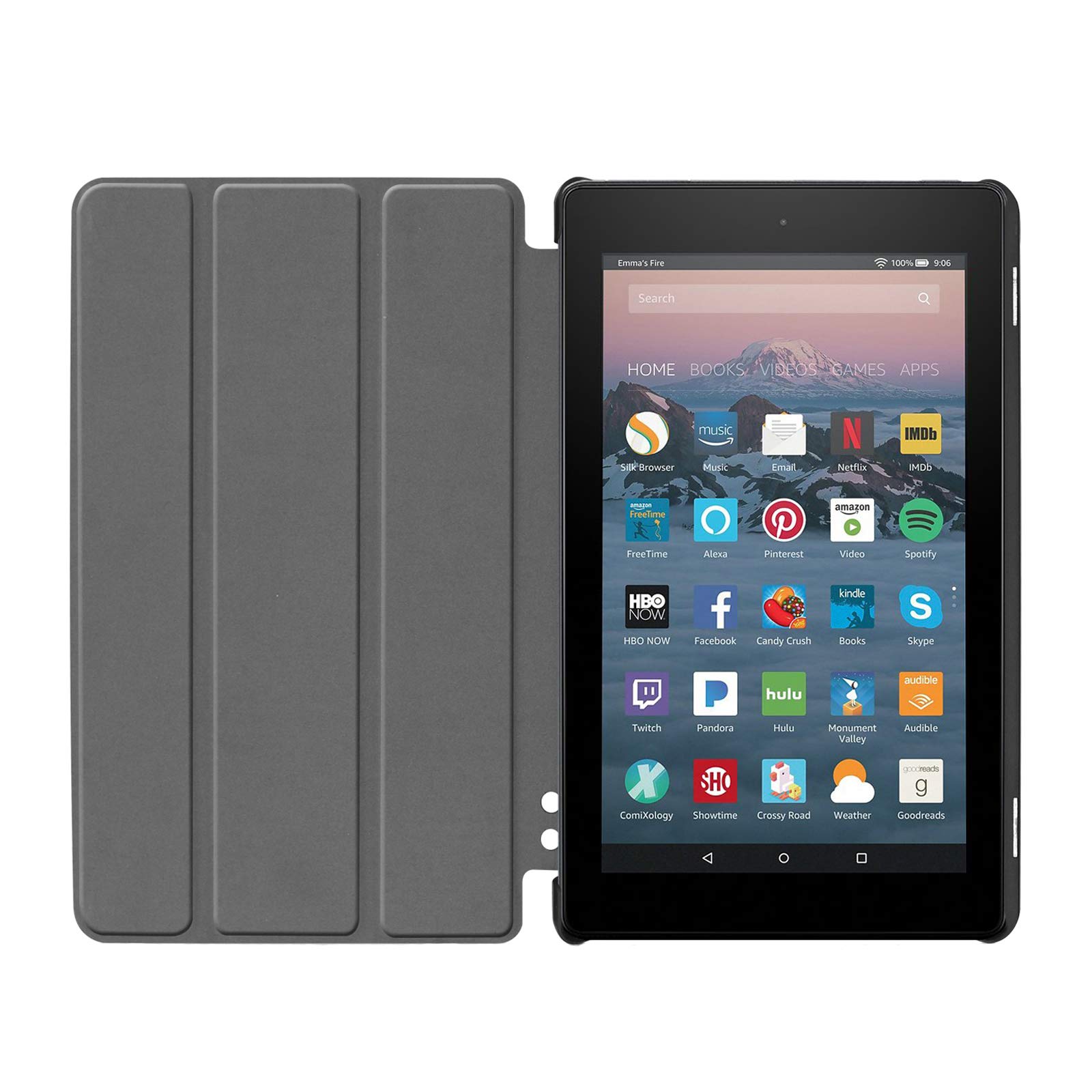 Premium Smart Cover Case for Amazon Kindle Fire 7 (2019, 7.0 Inch) - Auto Sleep/Wake & Adjustable Stand - Perfect for Reading, Travel, and Home Use